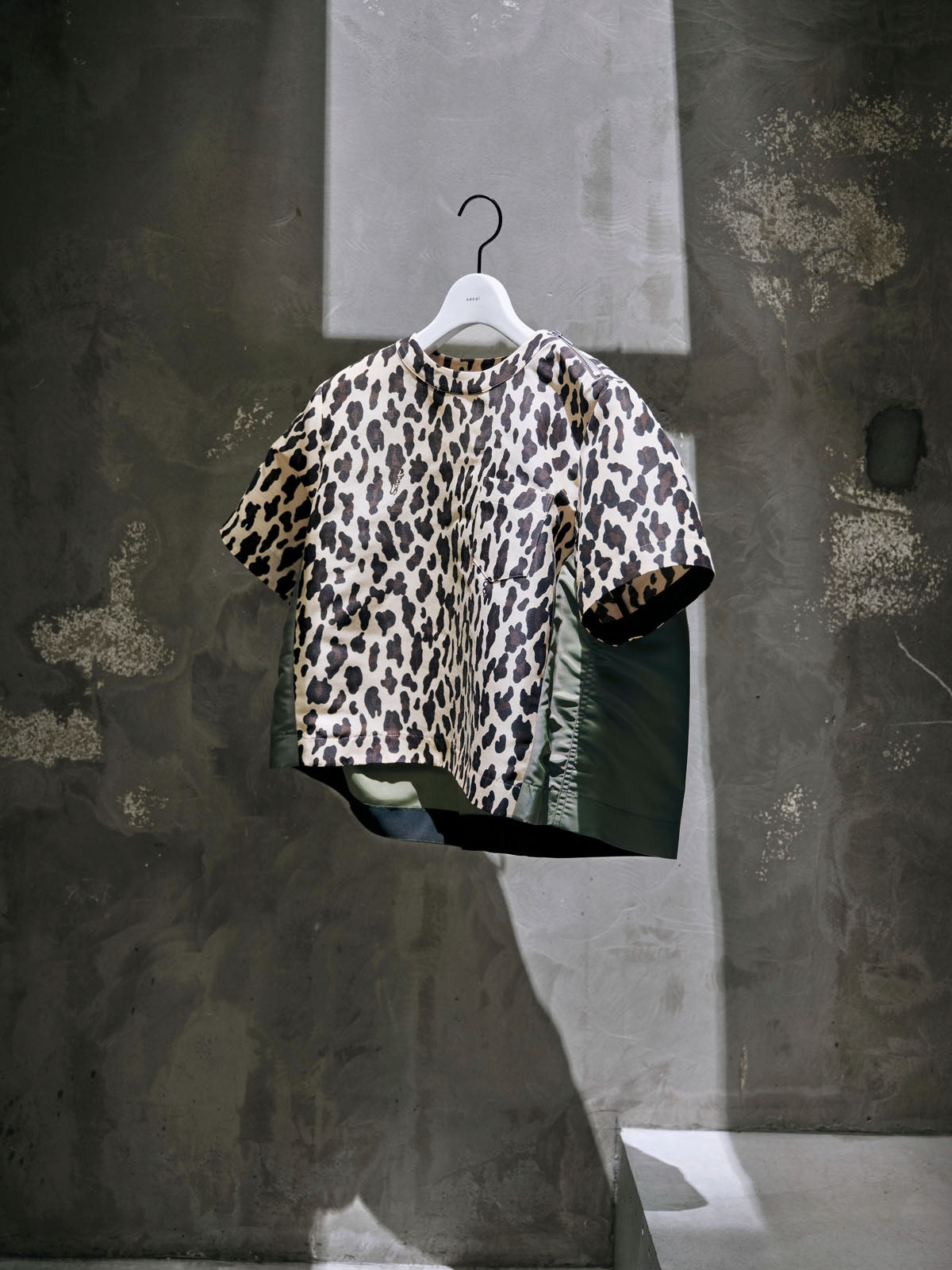 sacai Leopard Print x Nylon Twill Pullover | REVERSIBLE