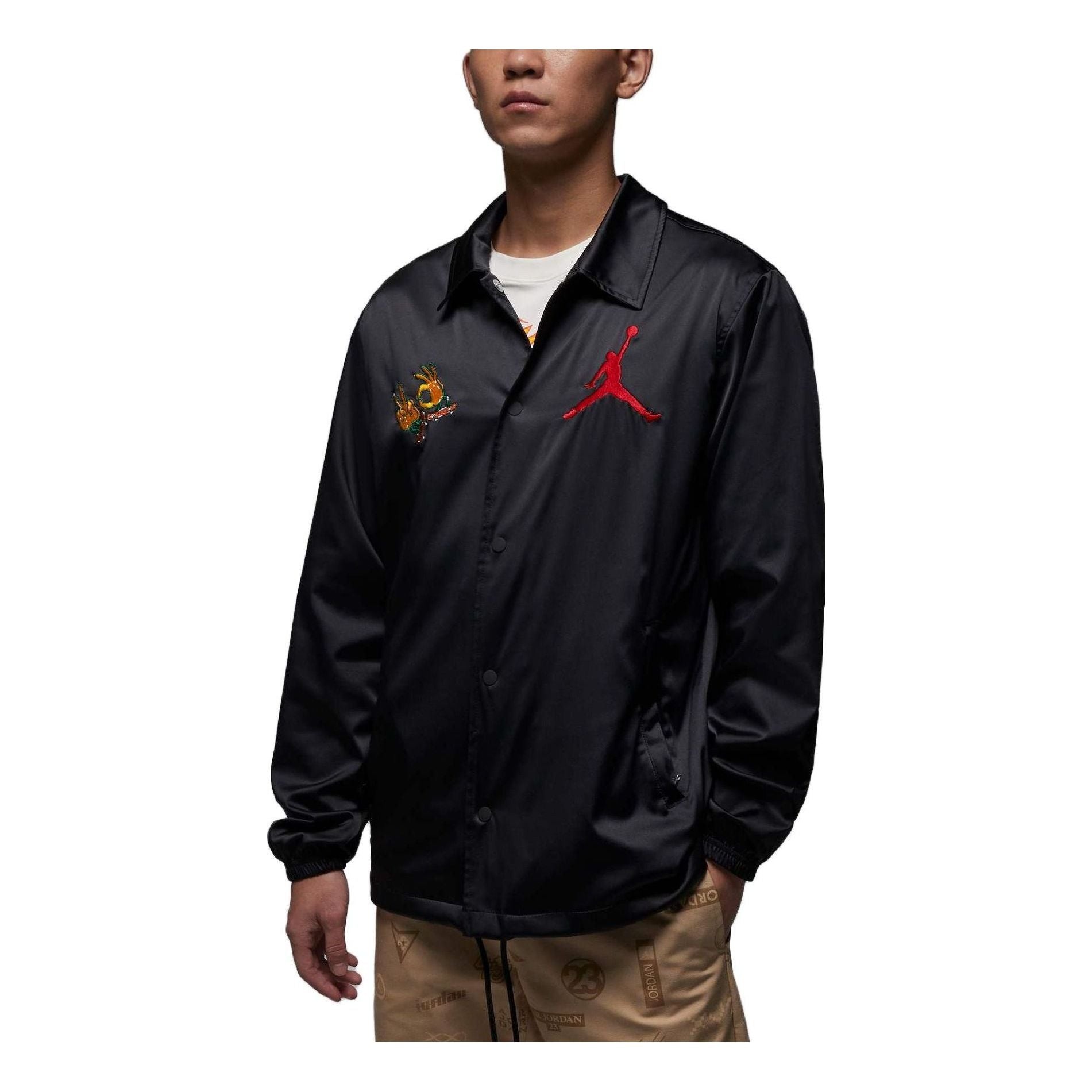 Air Jordan Fire Coach Jacket 'Black' FJ7709-010 - 1