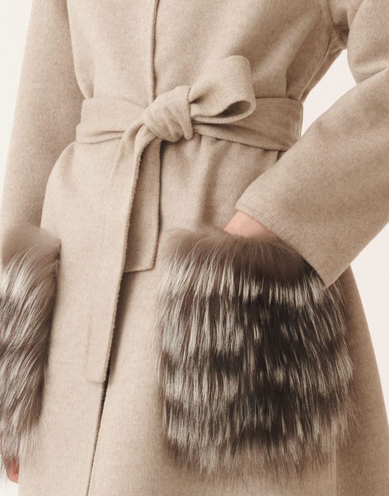 Double-faced wool and cashmere coat 5