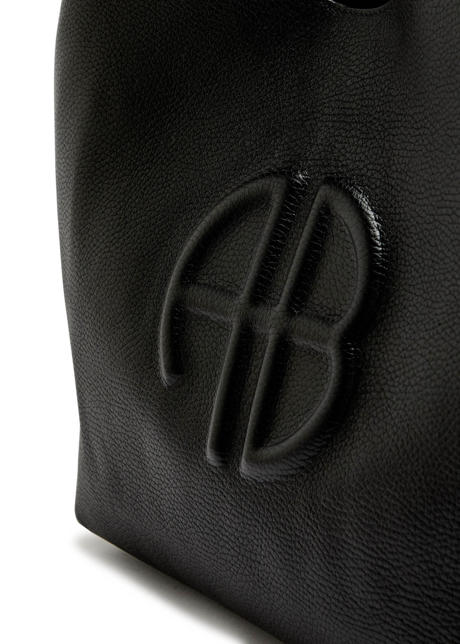 Anine Bing Lili Logo-embossed Leather Tote - 3