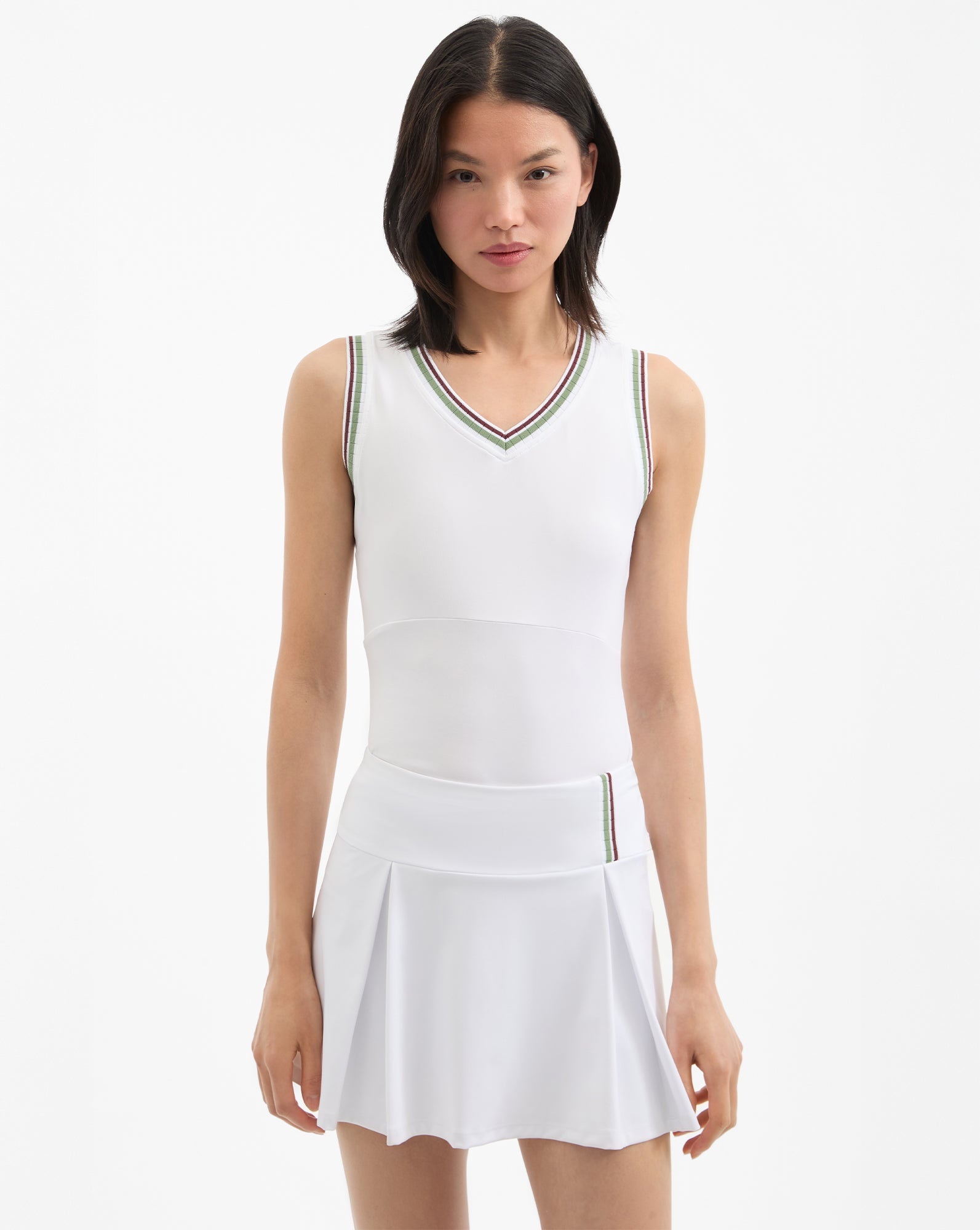SPIN STRIPED-TRIM TANK TOP - 2