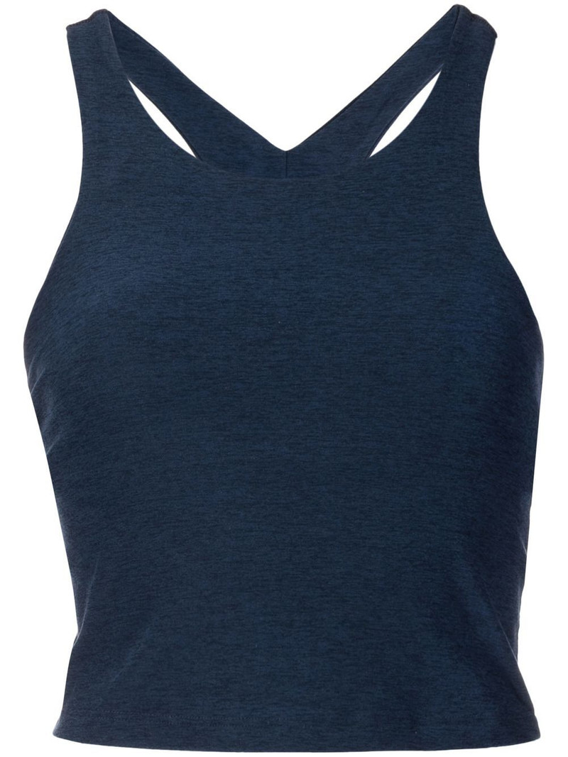 Focus cropped racerback tank 1