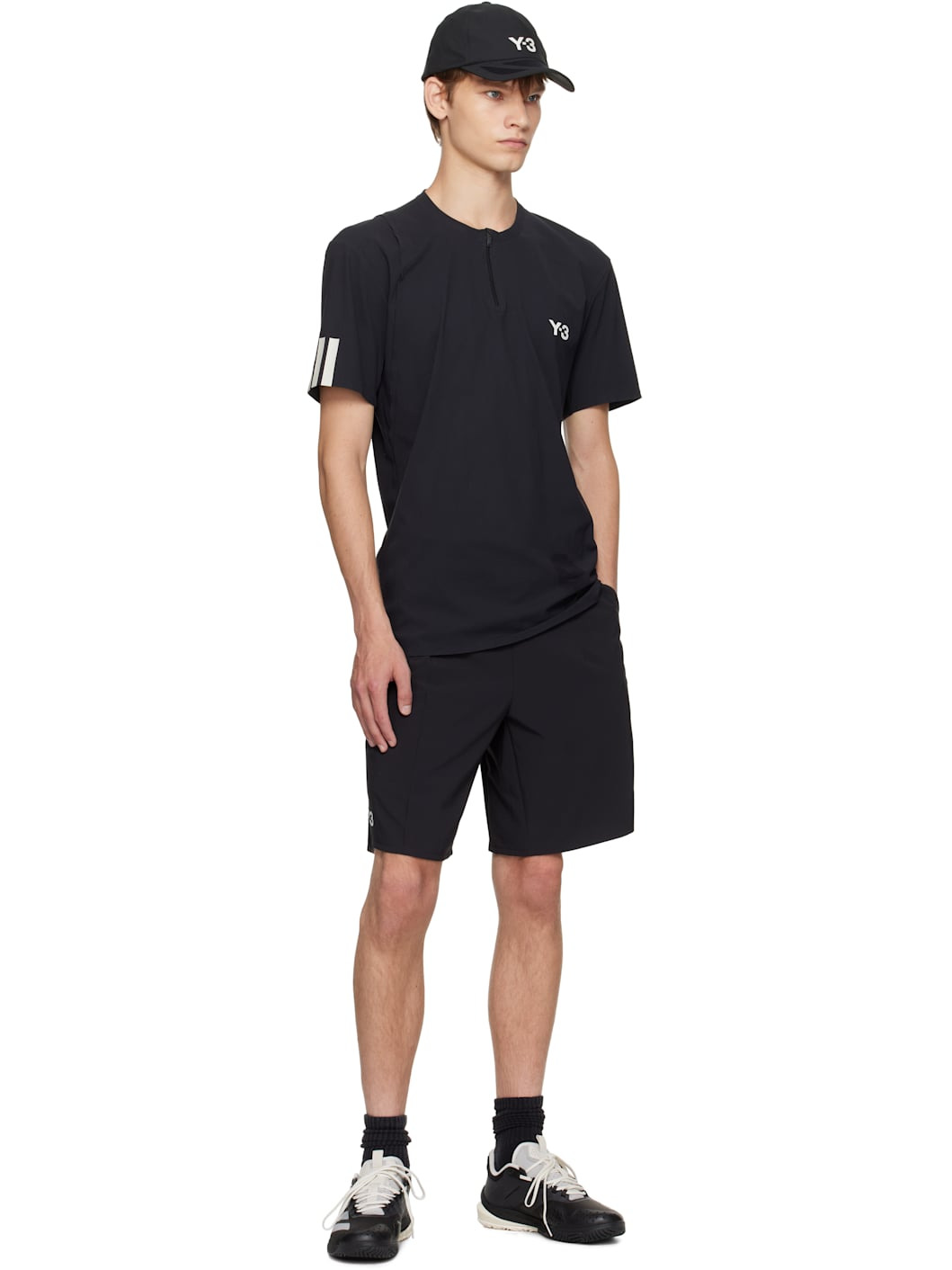 Black US Open Tennis Freelift Zip Pro T-shirt - 4