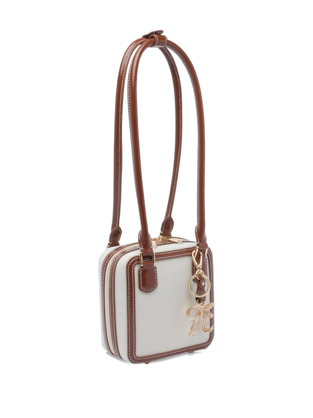 contrast-trim shoulder bag - 3