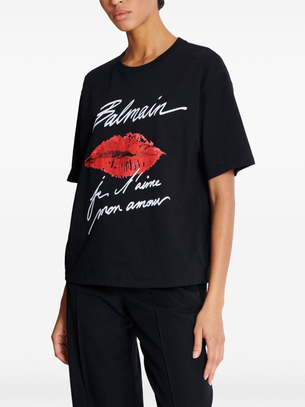 Kiss-print T-shirt - 7