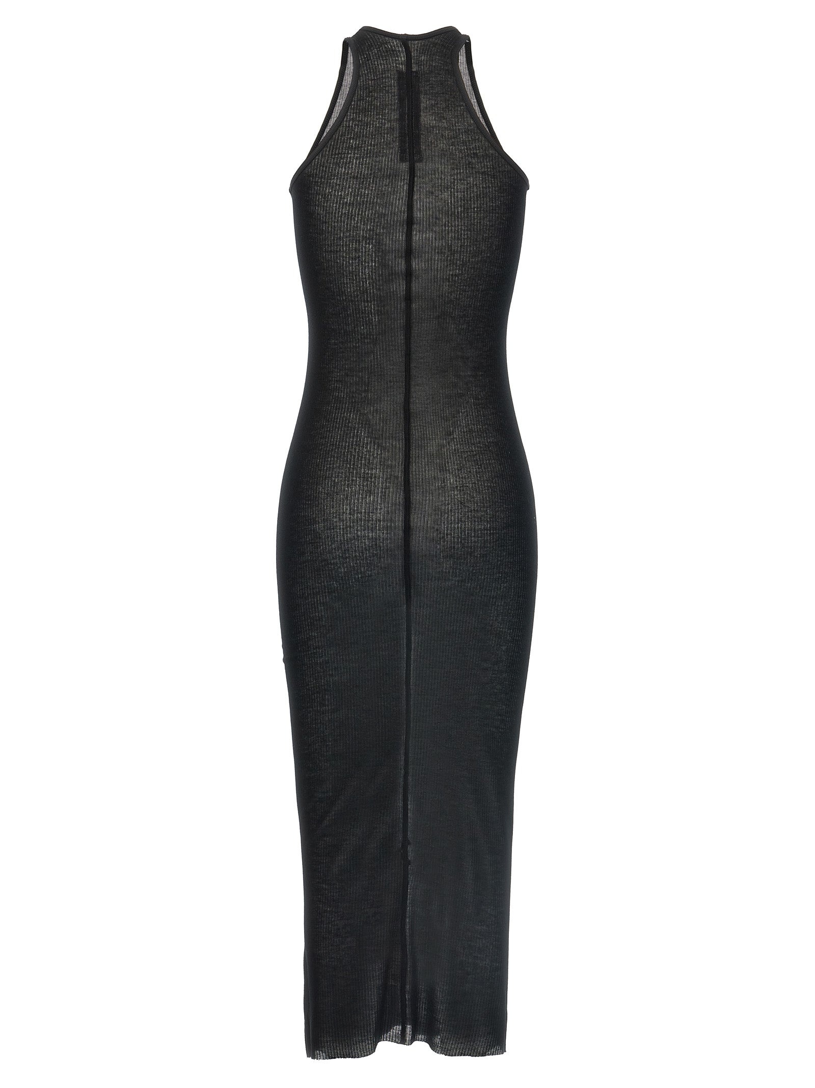 Ribbed Dress Dresses Black - 2