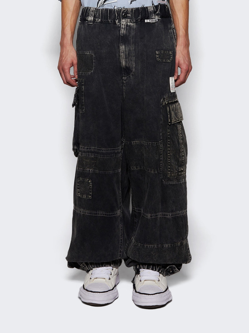 Maison MIHARAYASUHIRO Repair Cargo Trousers Black outlook