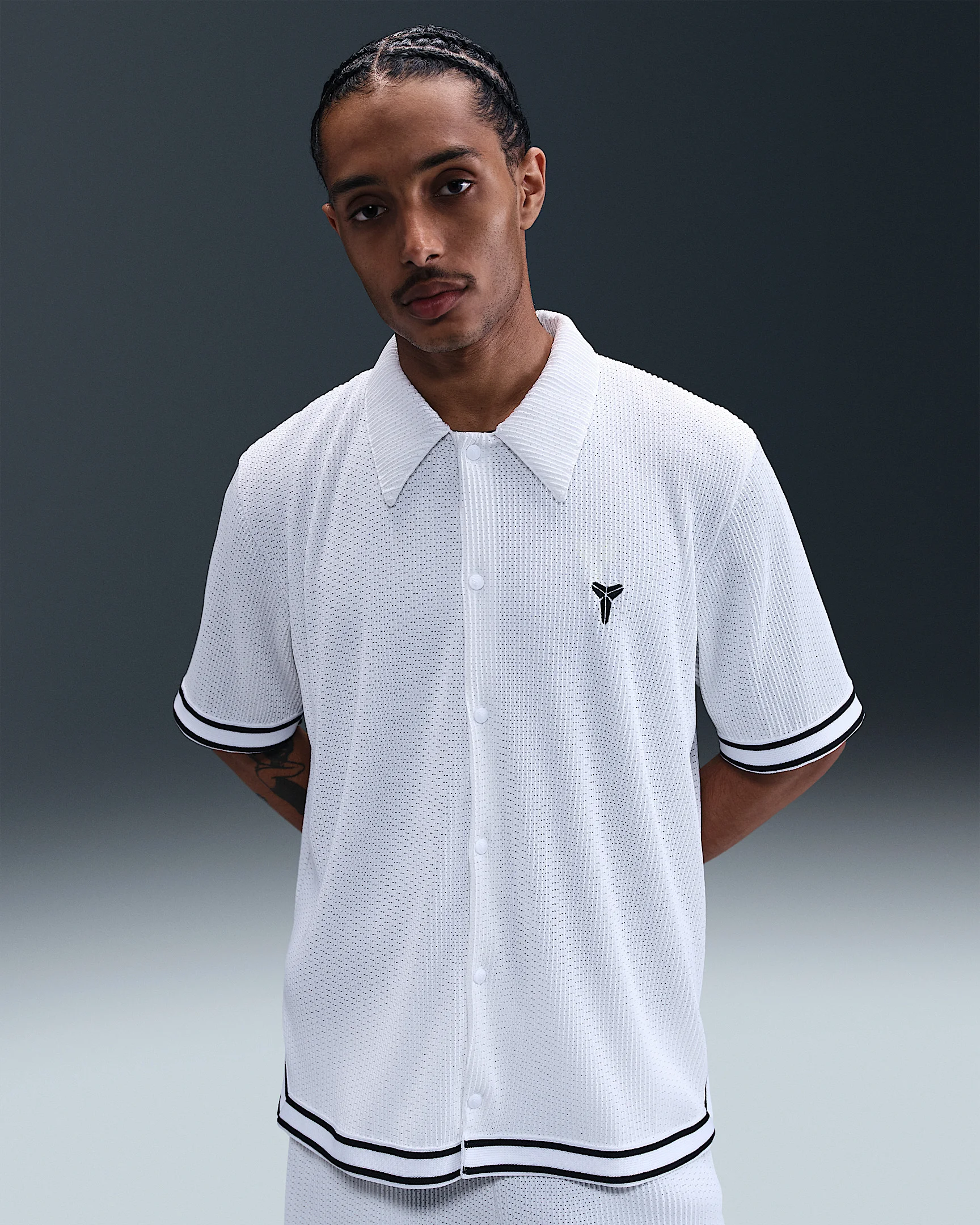 Kobe Men's Pleated Short-Sleeve Basketball Top - 1