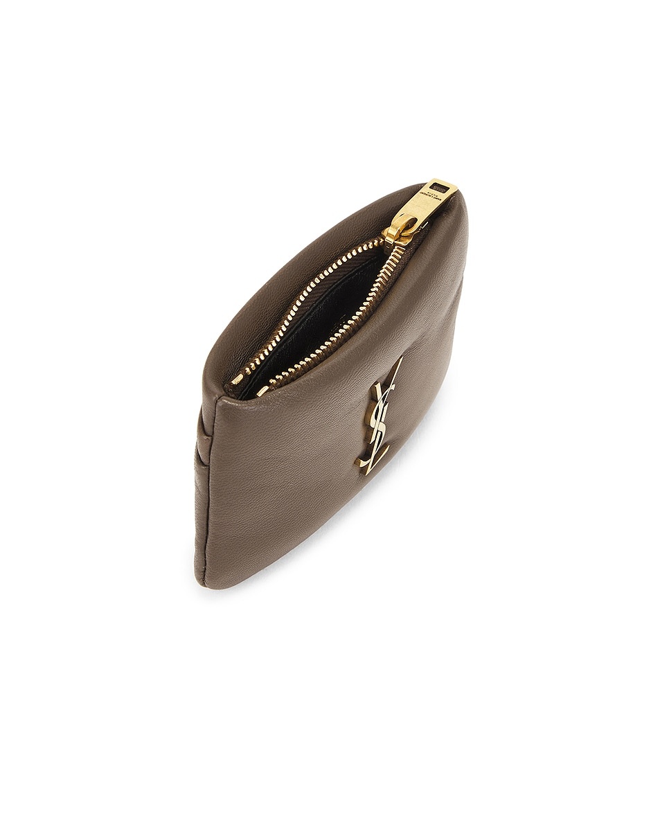 SAINT LAURENT Zipped Credit Card Case | forward | REVERSIBLE