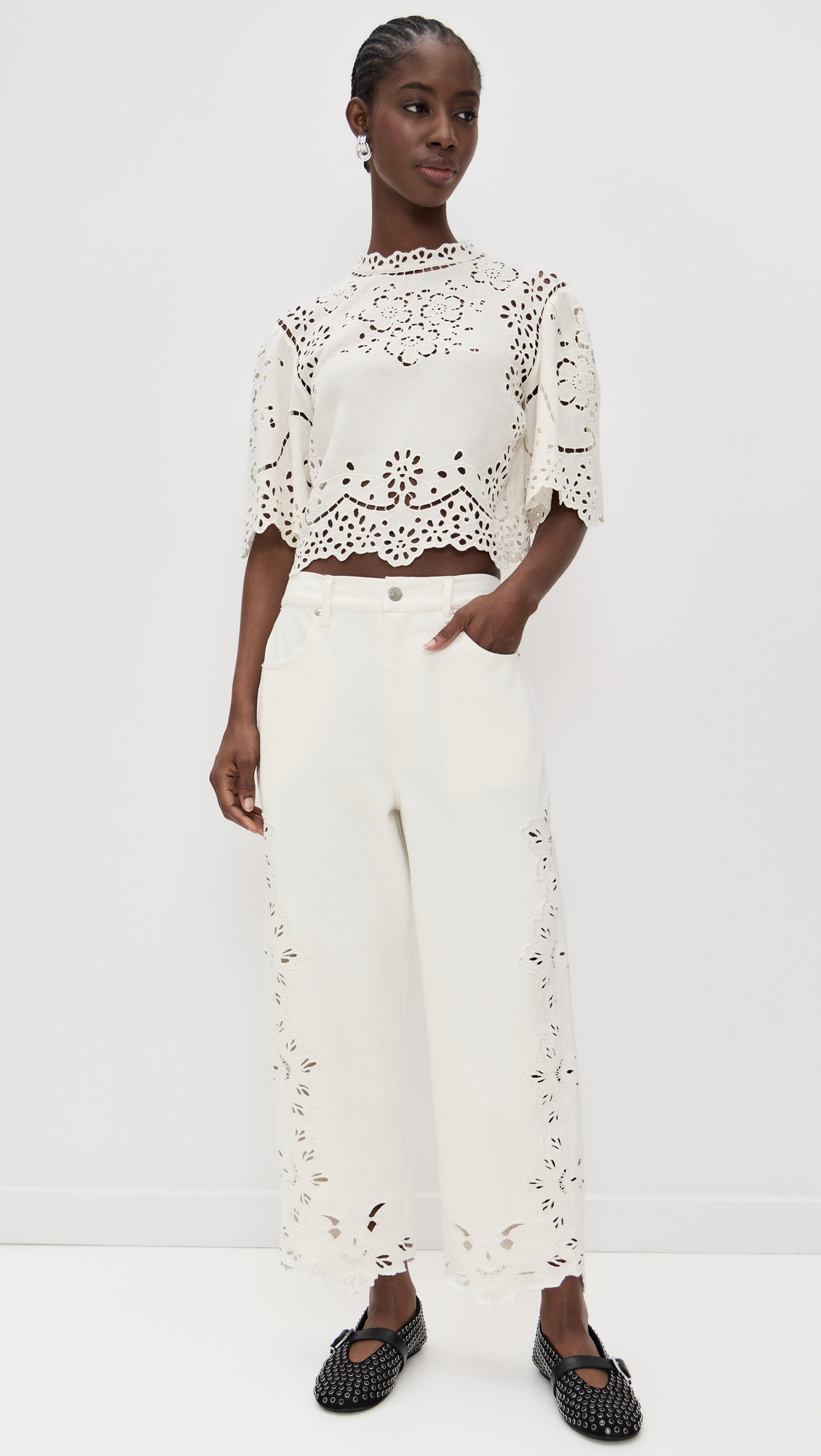 Lula Embroidery Short Sleeve Top - 7