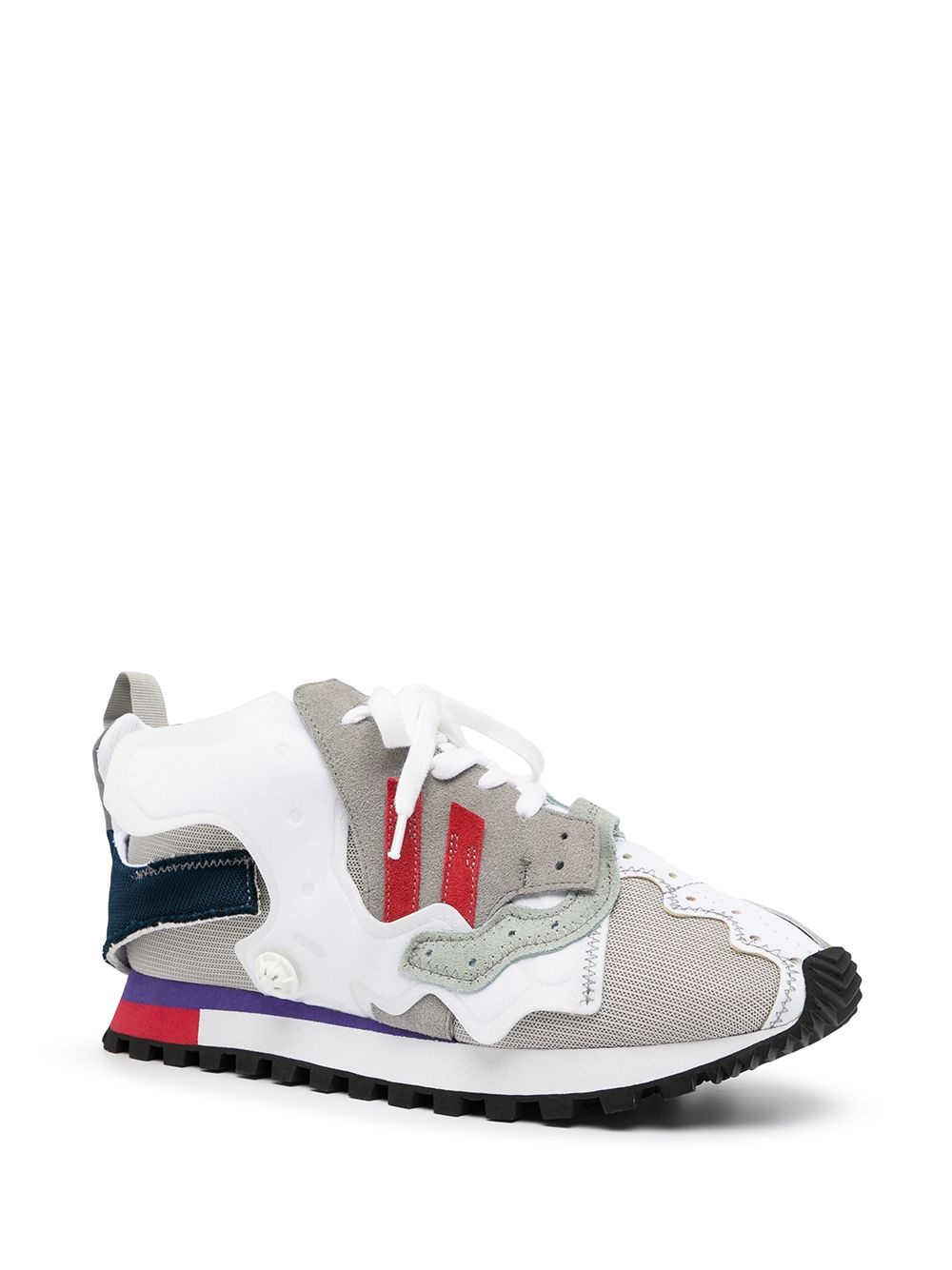 logo colour-block sneakers - 2