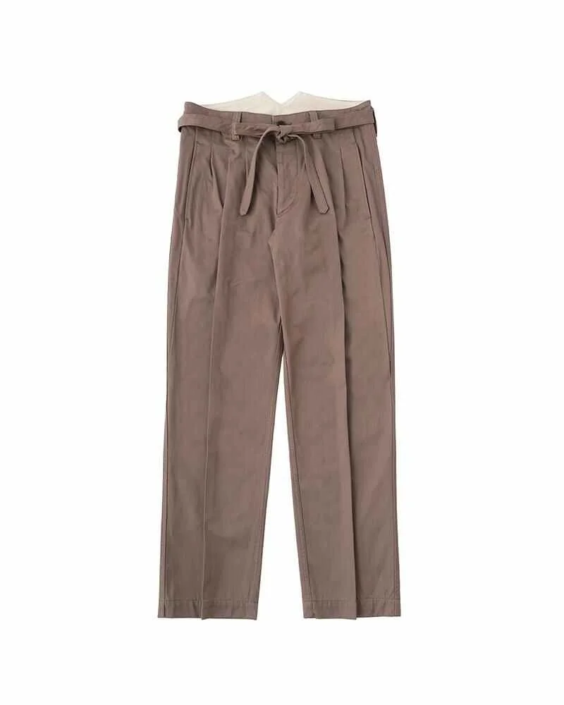 HAKAMA CHINO PANTS BROWN - 1