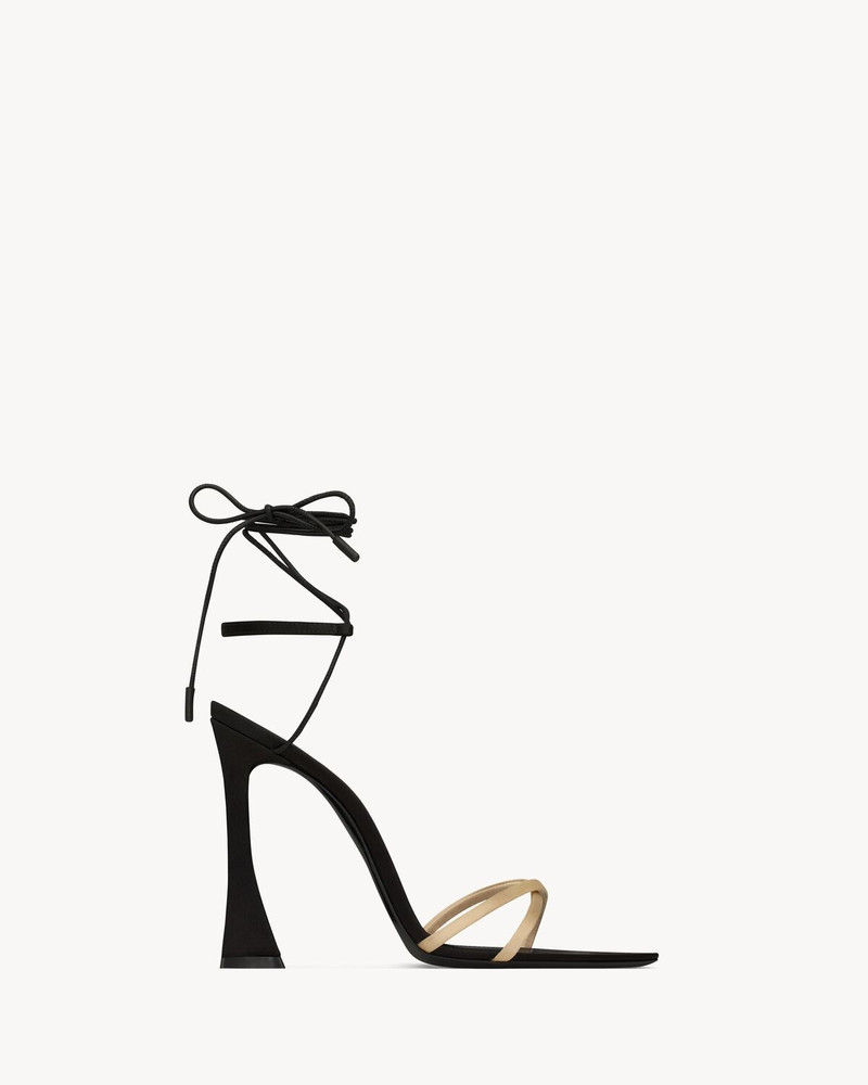 LIZA SANDALS IN SATIN CREPE - 1