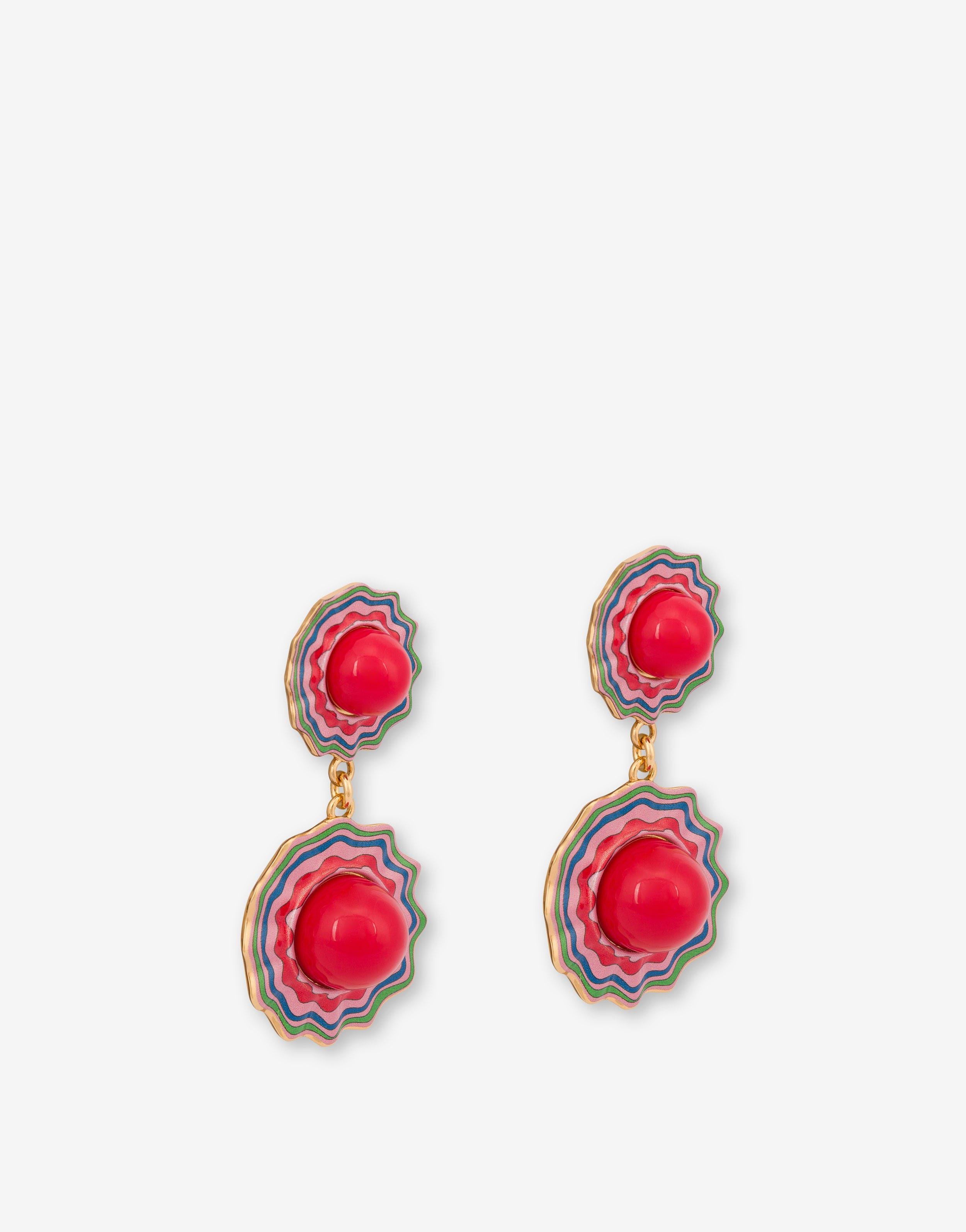 PSYCHEDELIC FLOWERS DROP EARRINGS - 2
