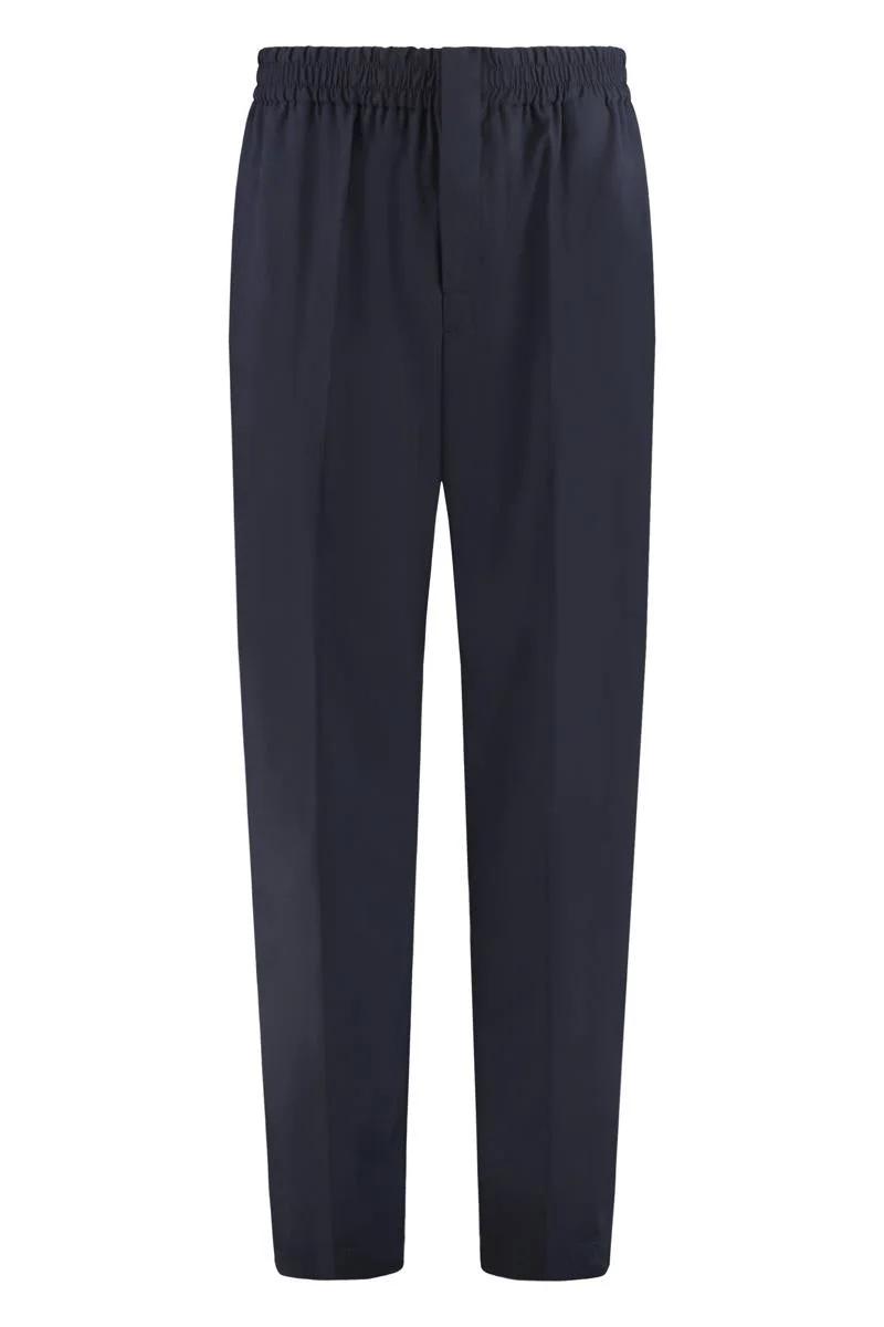 Bottega Veneta Wool And Cotton Trousers - 1