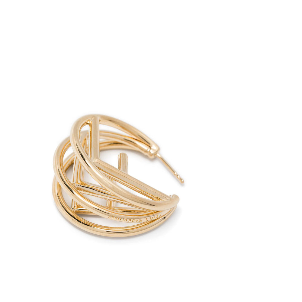 Fendi Gold Earrings Women - 2