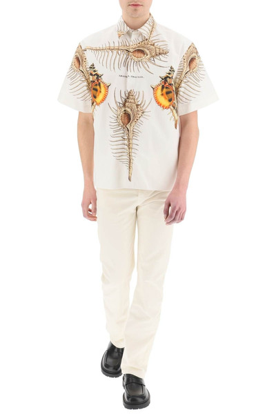 MSGM SHELLS PRINT SHORT SLEEVE SHIRT outlook