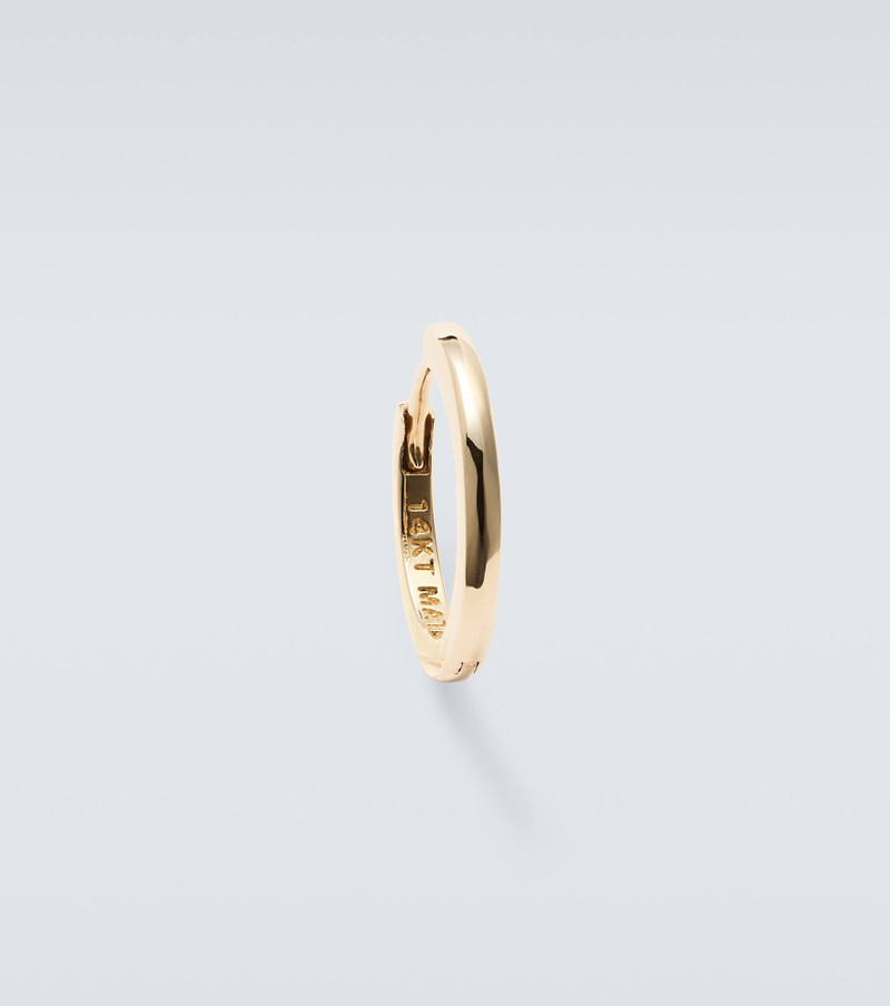 14kt gold single hoop earring 1