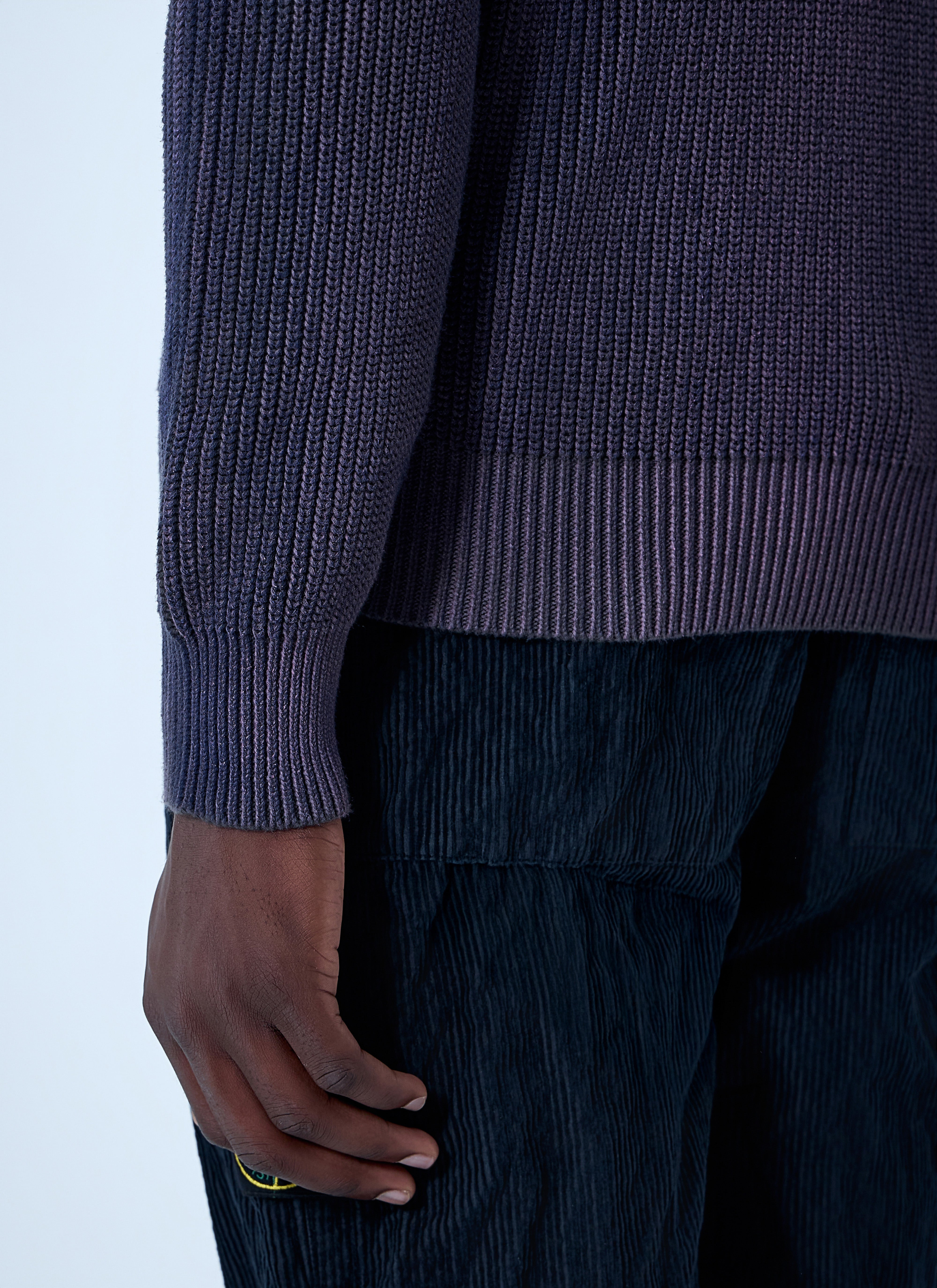 Stone Island Men Zip-Up Rib Cardigan - 6
