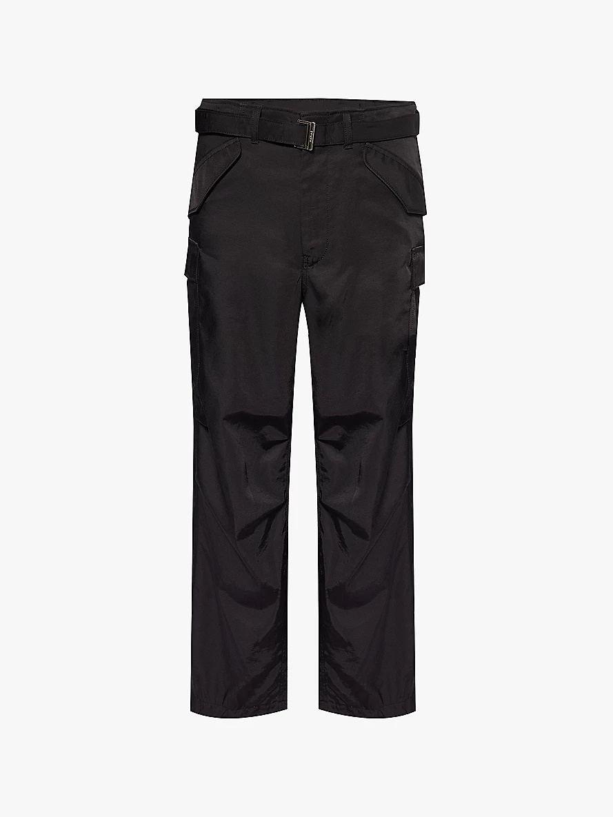 Sacai x Spiewak buttoned-pockets straight-leg relaxed-fit woven-blend trousers - 1