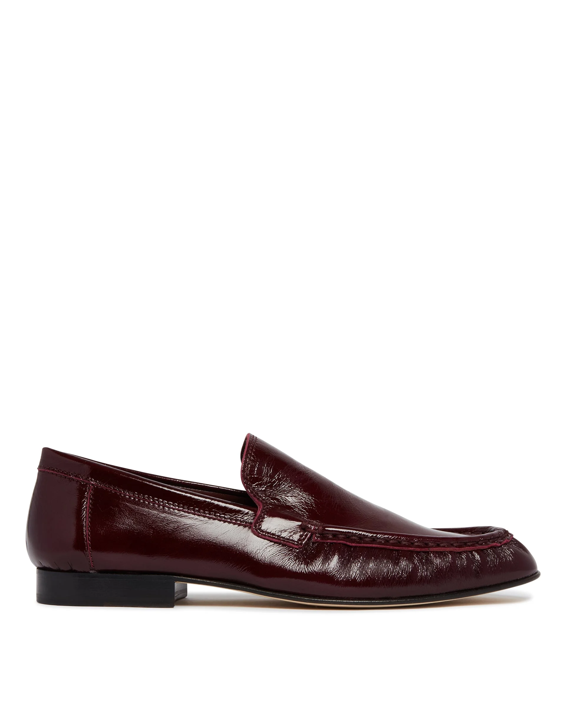 Burgundy Milan Leather Loafers - 1