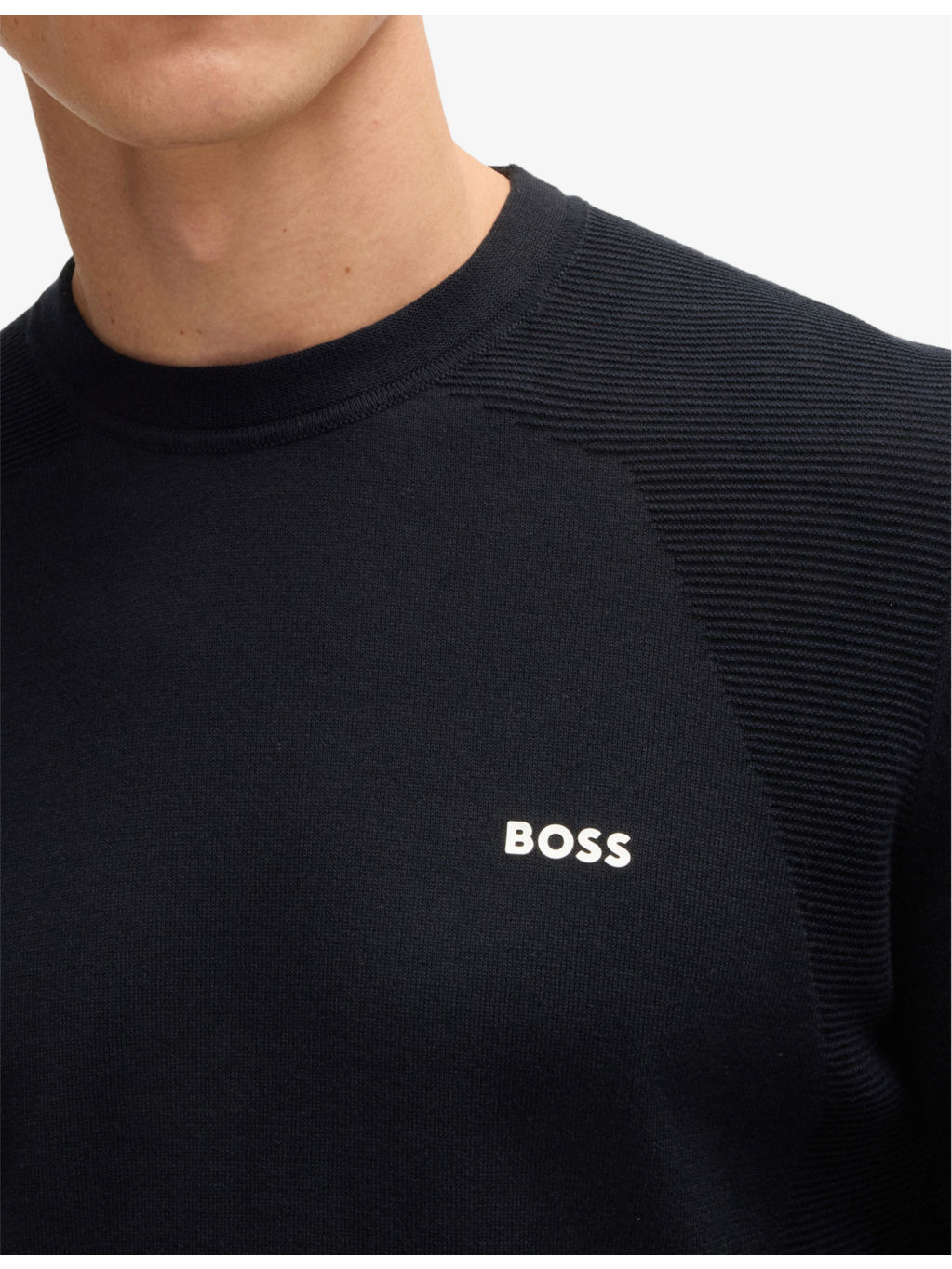 Crewneck Long-Sleeve Stretch-Cotton T-Shirt - 5