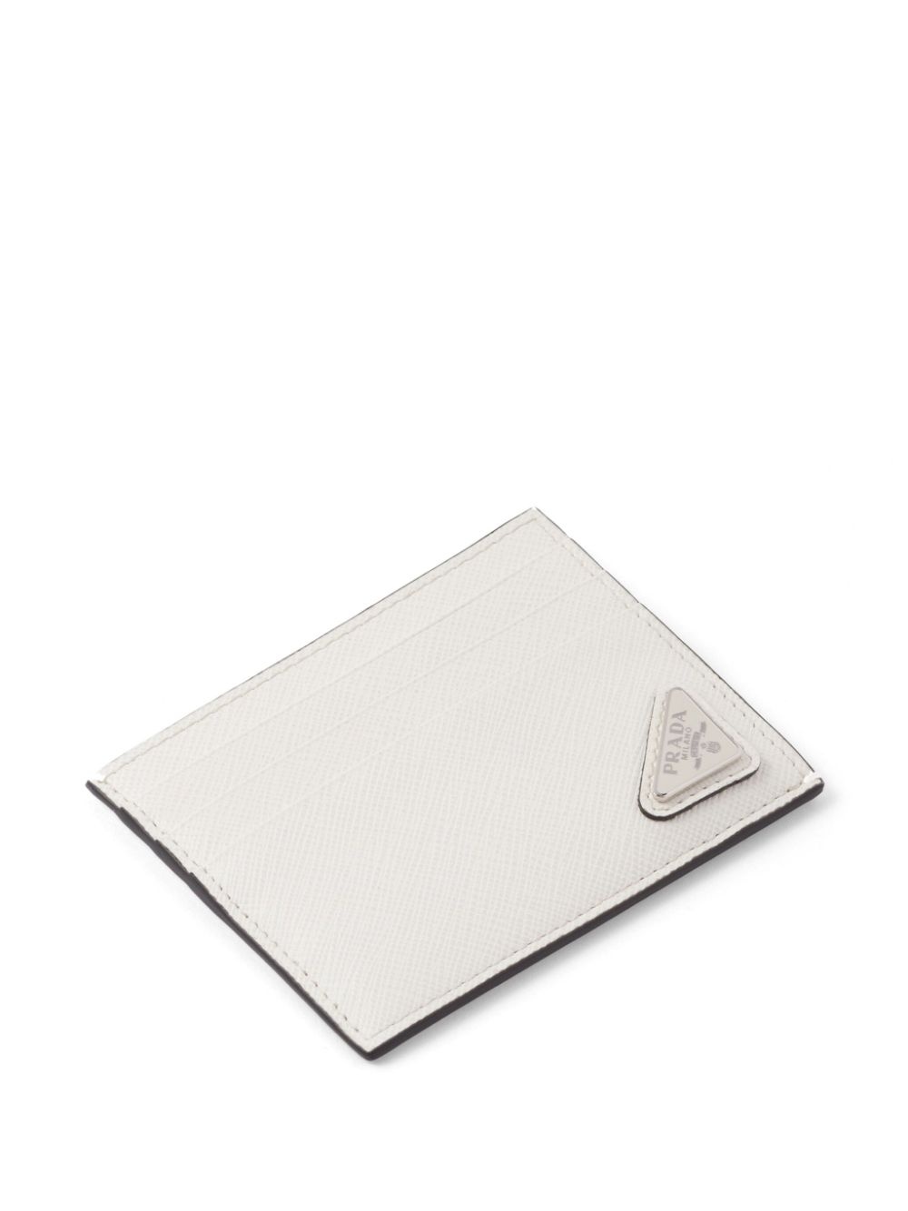 logo-plaque leather cardholder - 3
