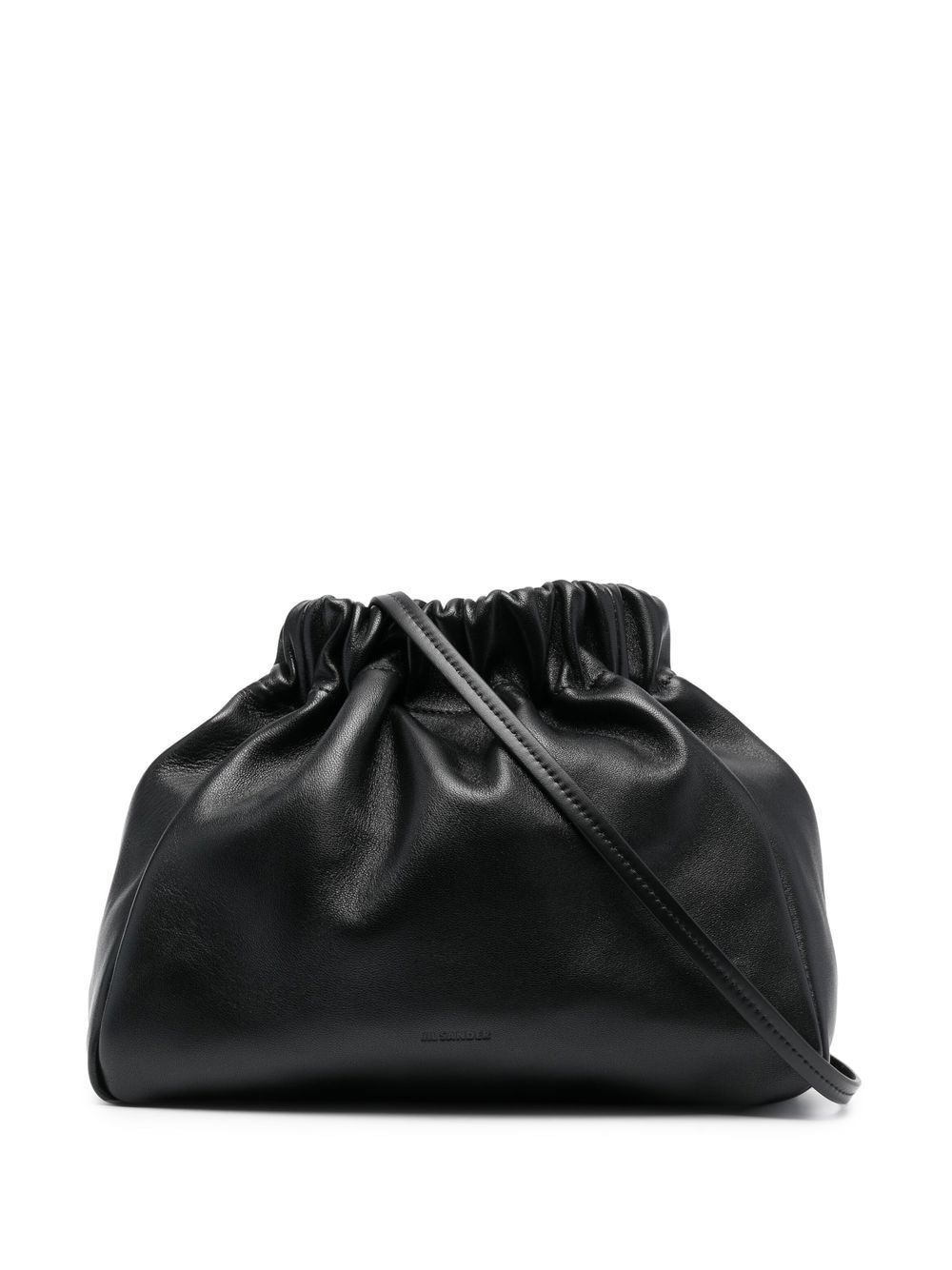 leather drawstring bag - 1