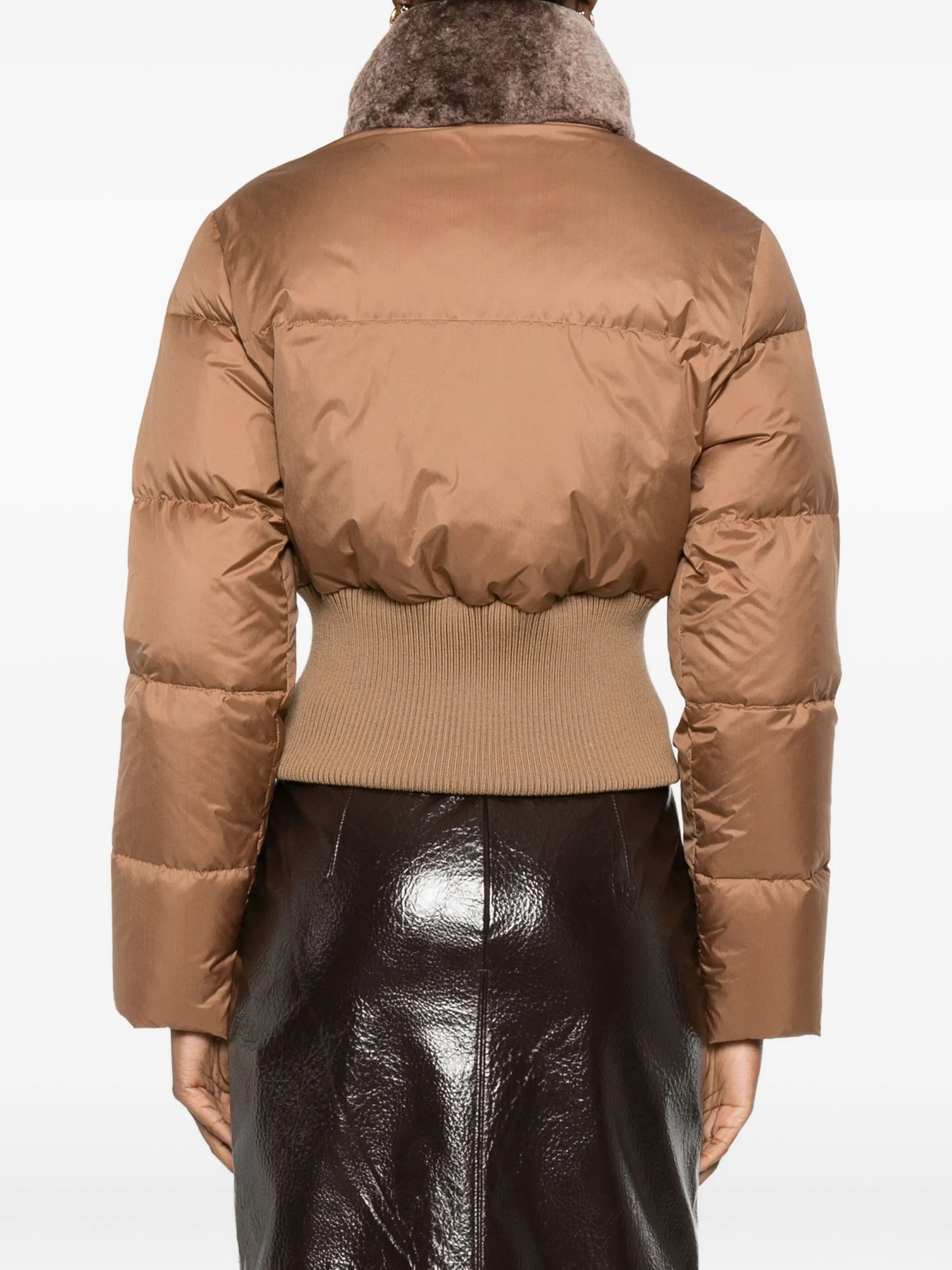 Fendi Shearling-collar Padded Jacket - 5