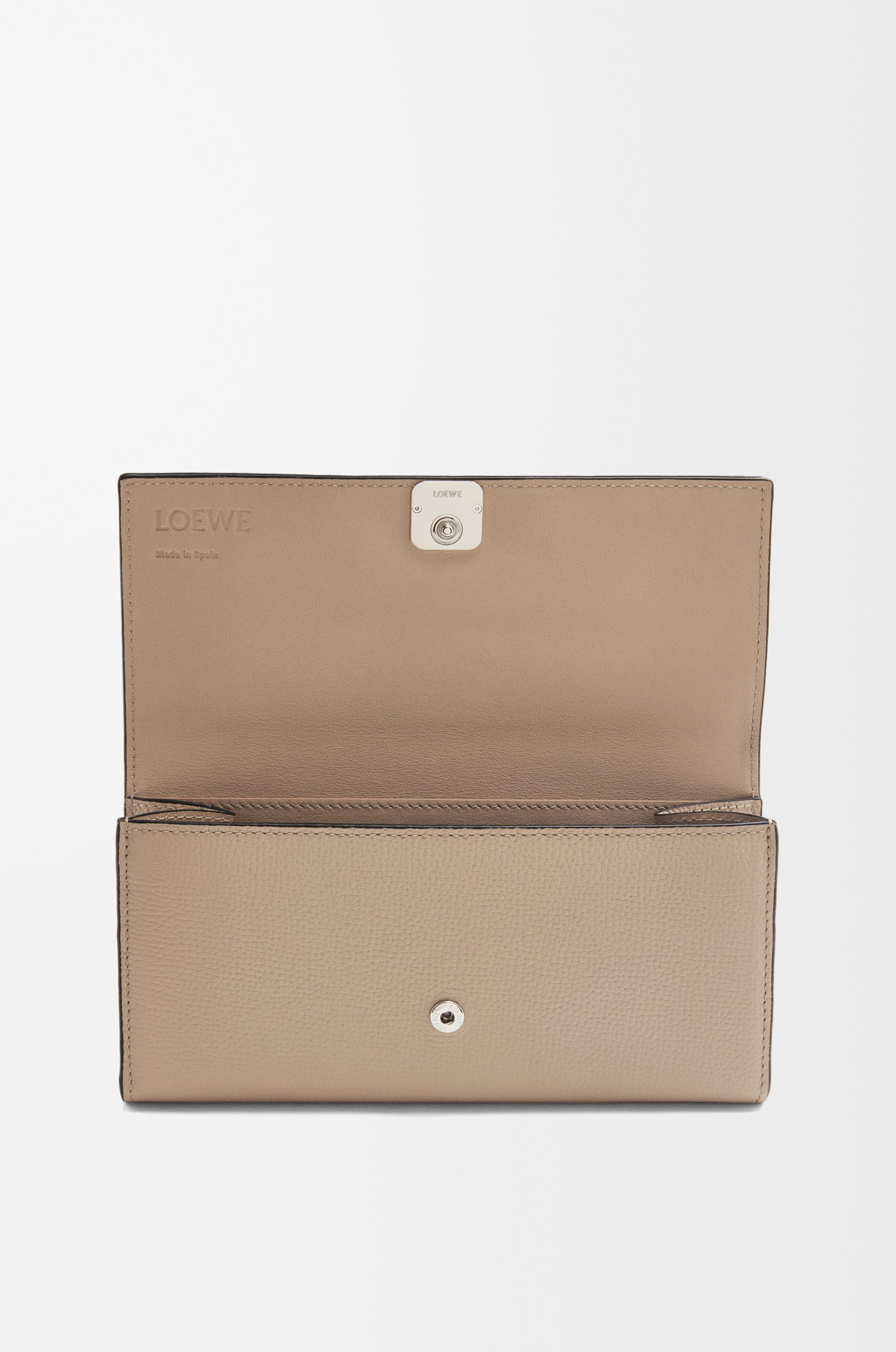 Anagram continental wallet in pebble grained calfskin - 2