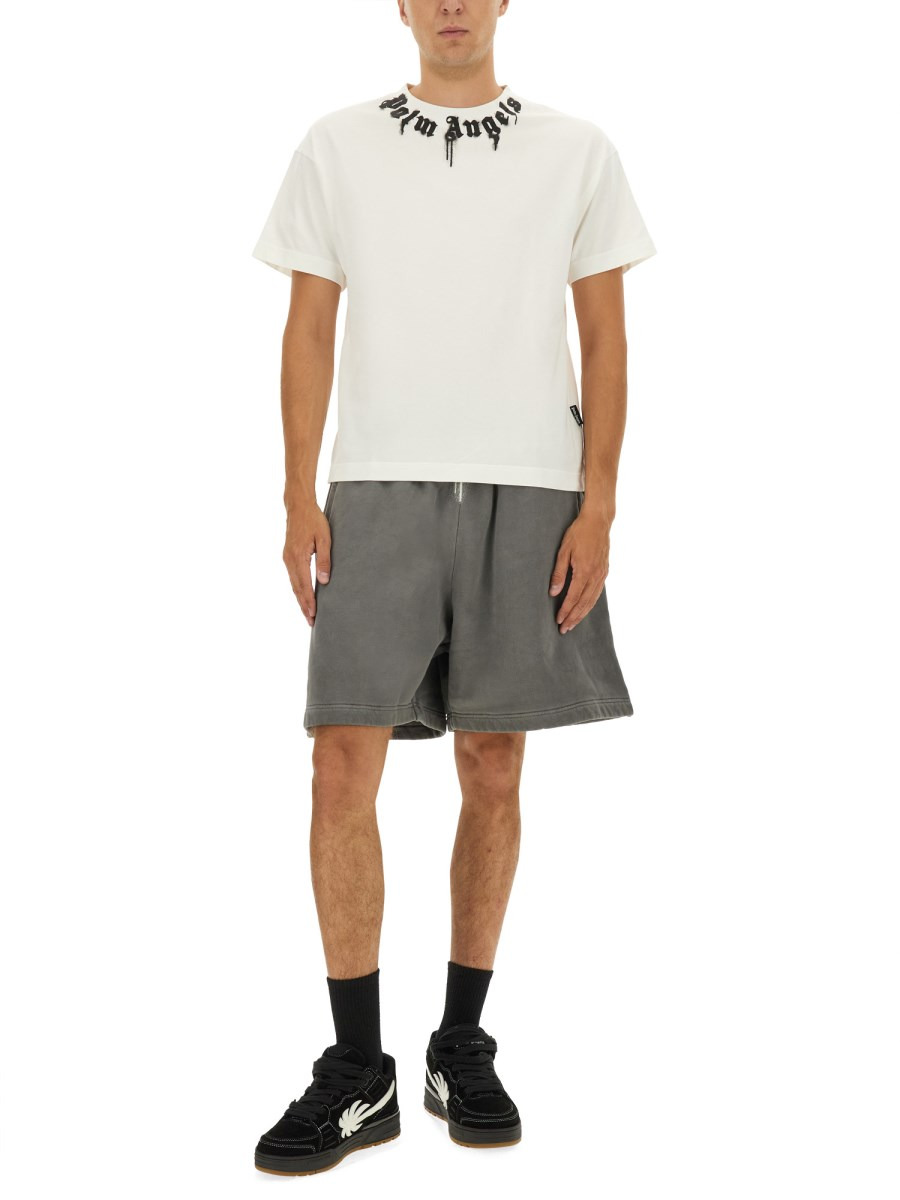 COTTON T-SHIRT WITH LOGO PRINT - 2