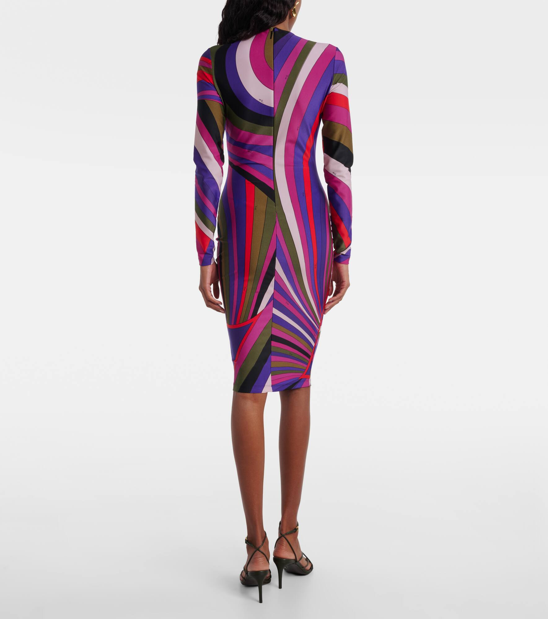 Printed jersey minidress - 3