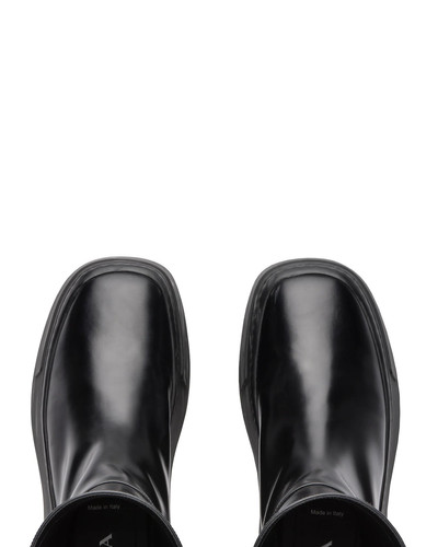 Prada Brushed leather boots outlook