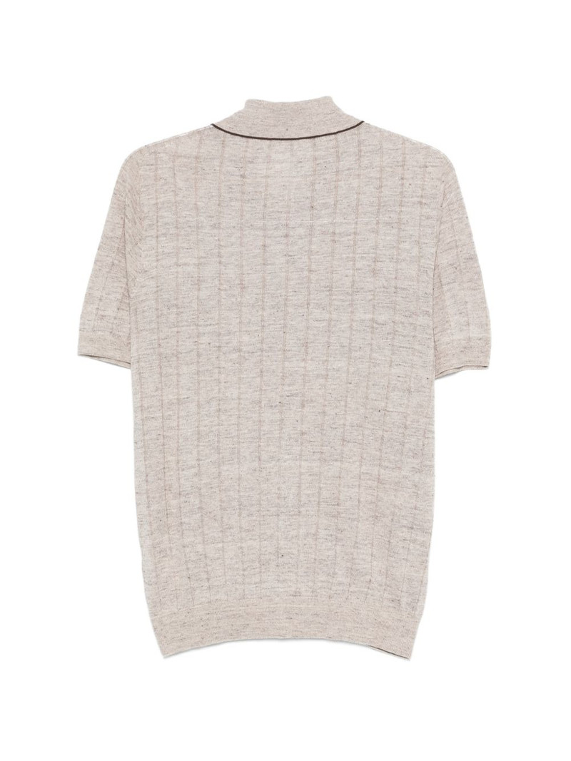 PESERICO buttoned collared knitwear outlook