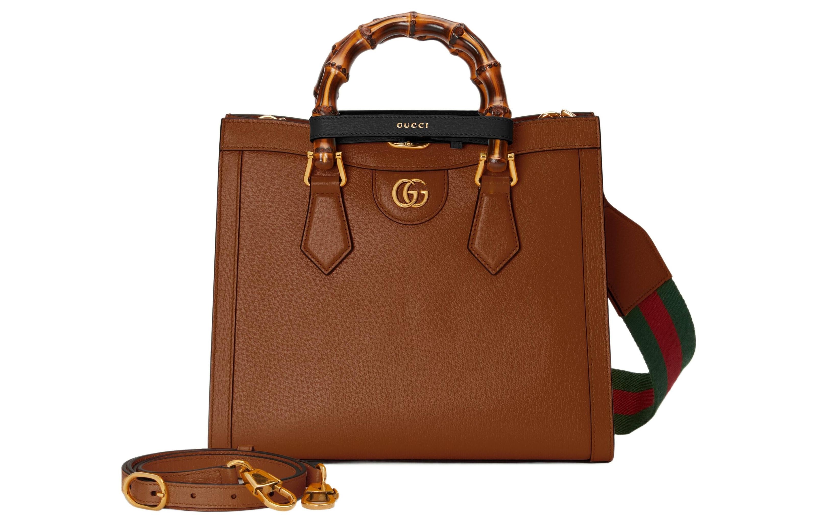 (WMNS) Gucci Diana Small Tote Bag 'Brown' 702721-U3ZDT-2185 - 4