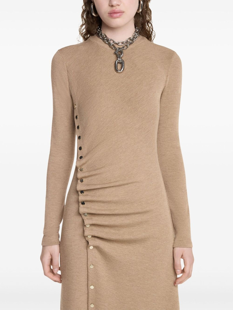 asymmetric long-sleeve dress 5