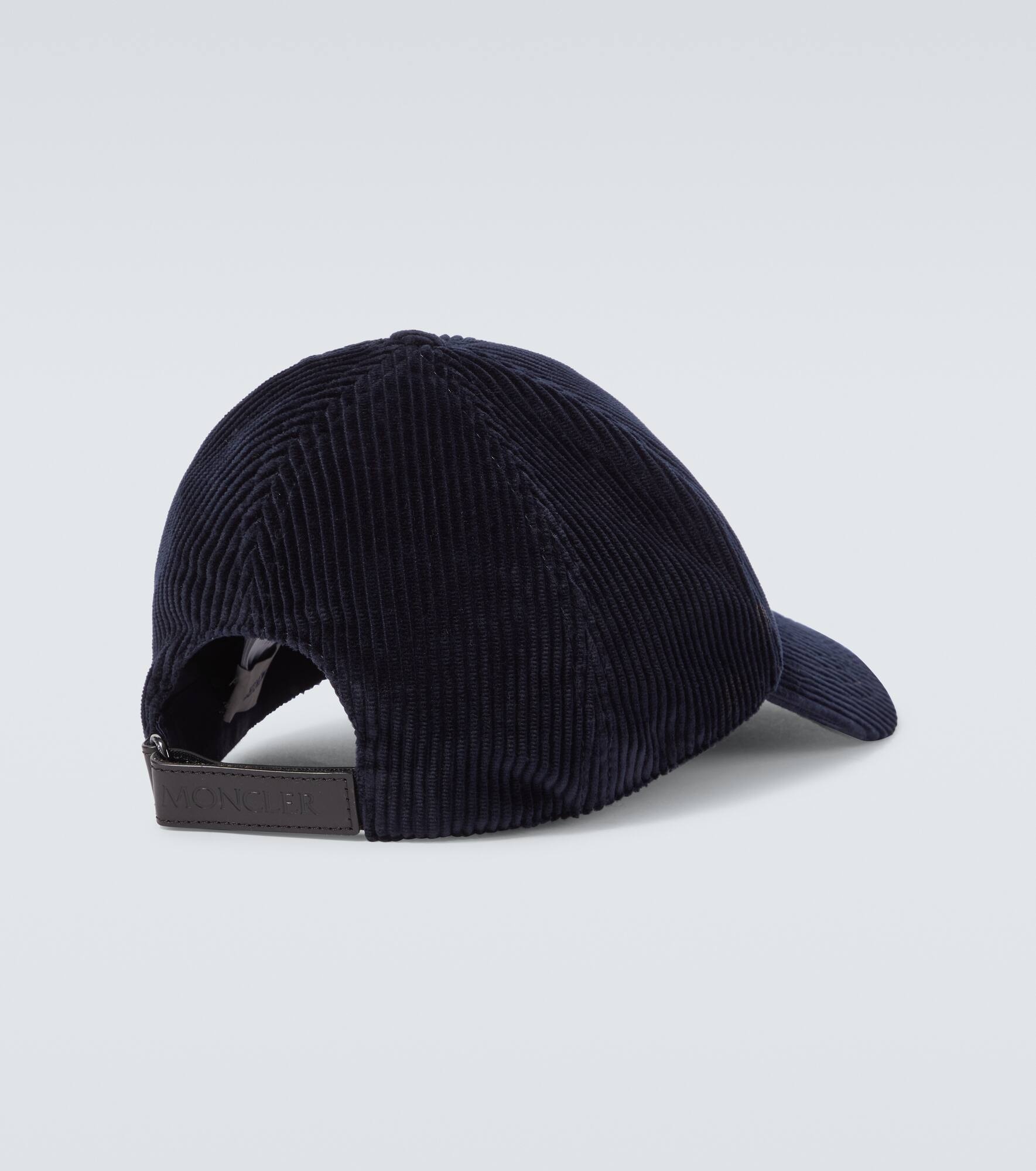 Logo cotton corduroy baseball cap - 4