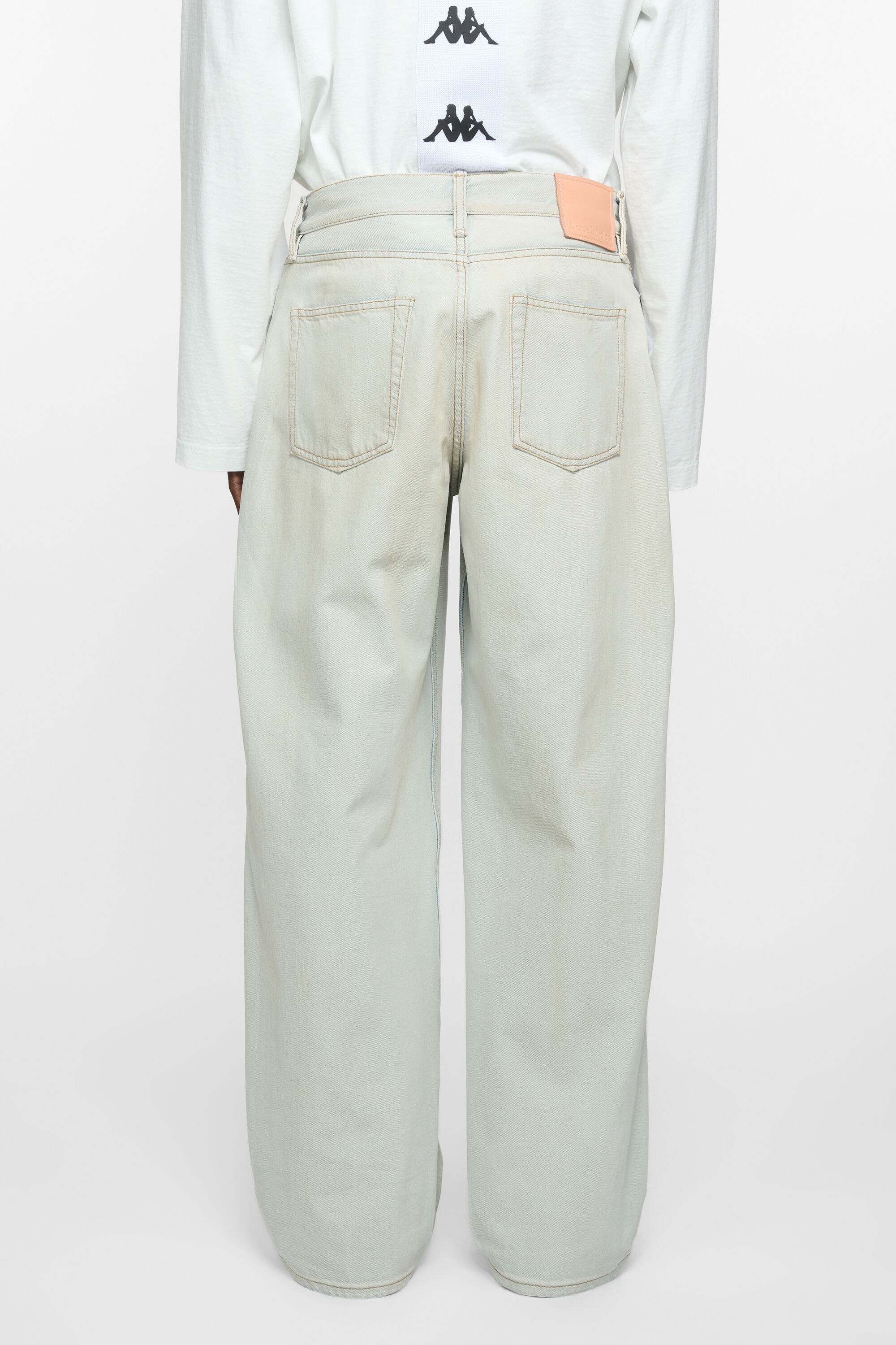 Loose fit jeans - 1981M Acne Studios x Kappa - Light blue/white - 5