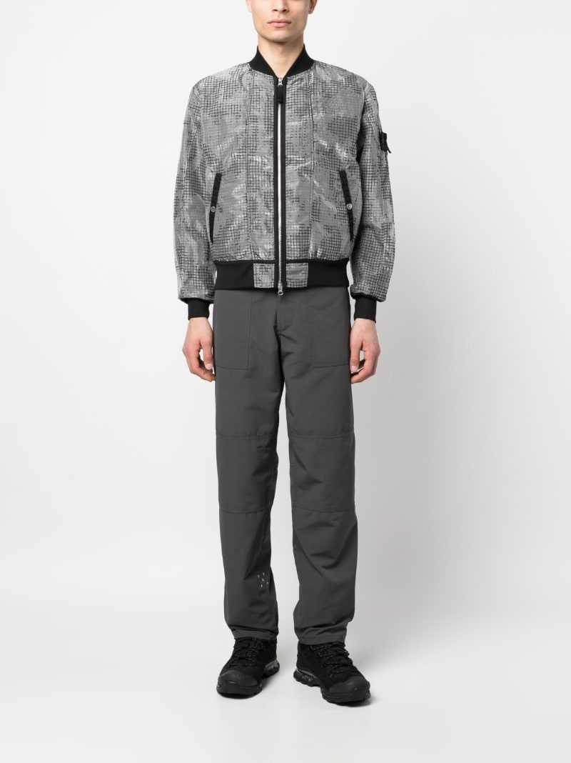 mesh-panel bomber jacket - 2