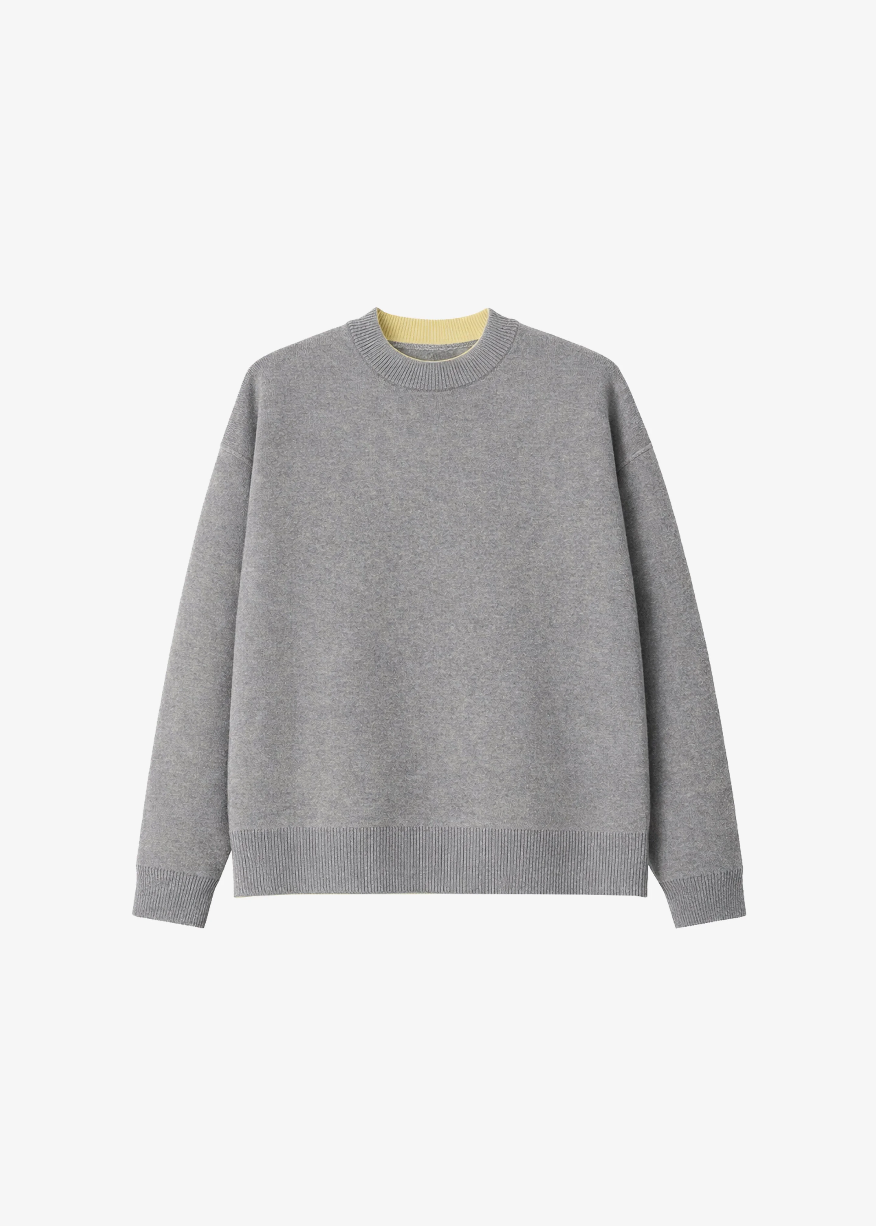 Hana Wool Sweater - Light Grey - 1