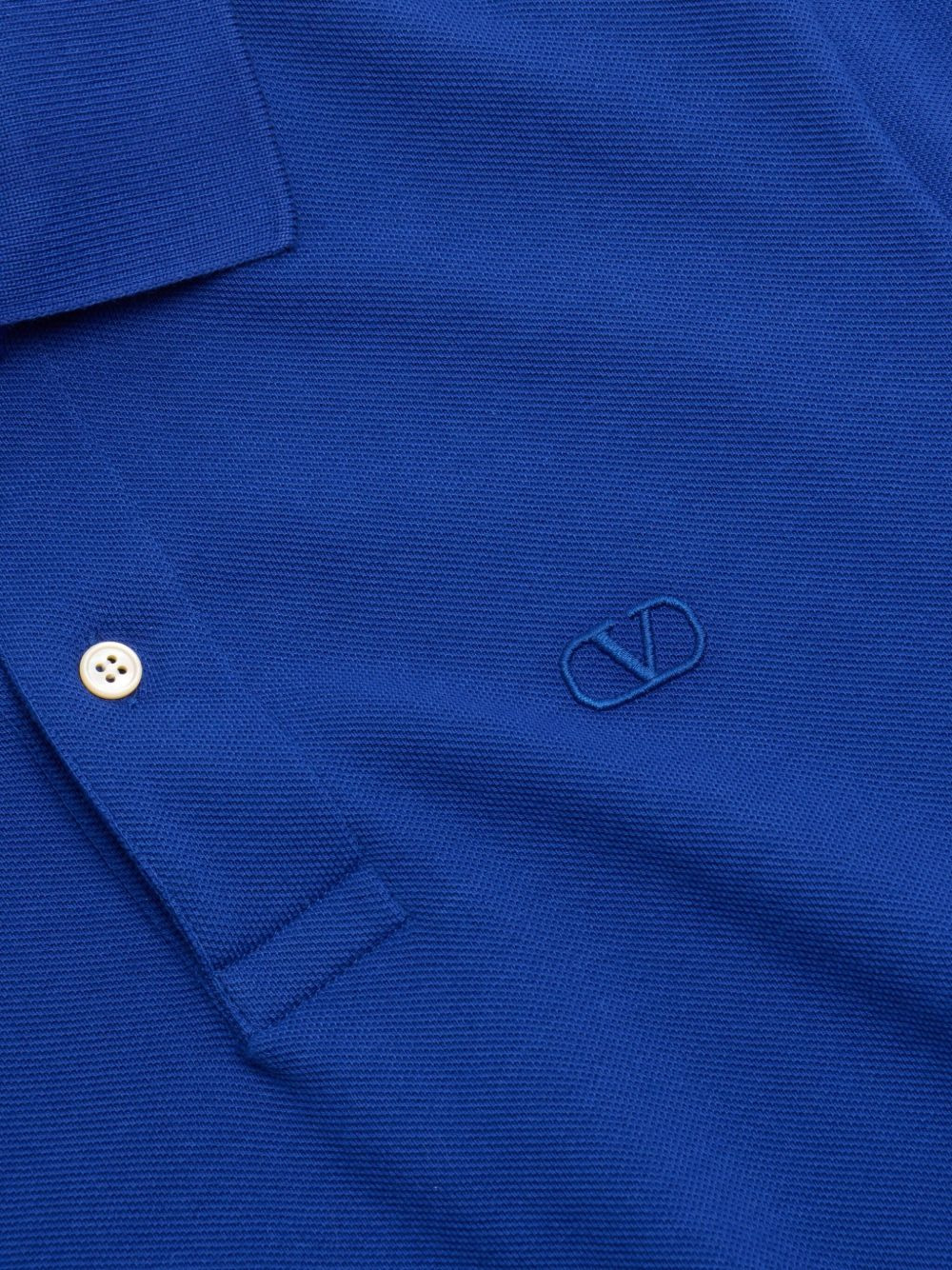 VLogo-embroidered polo shirt - 6