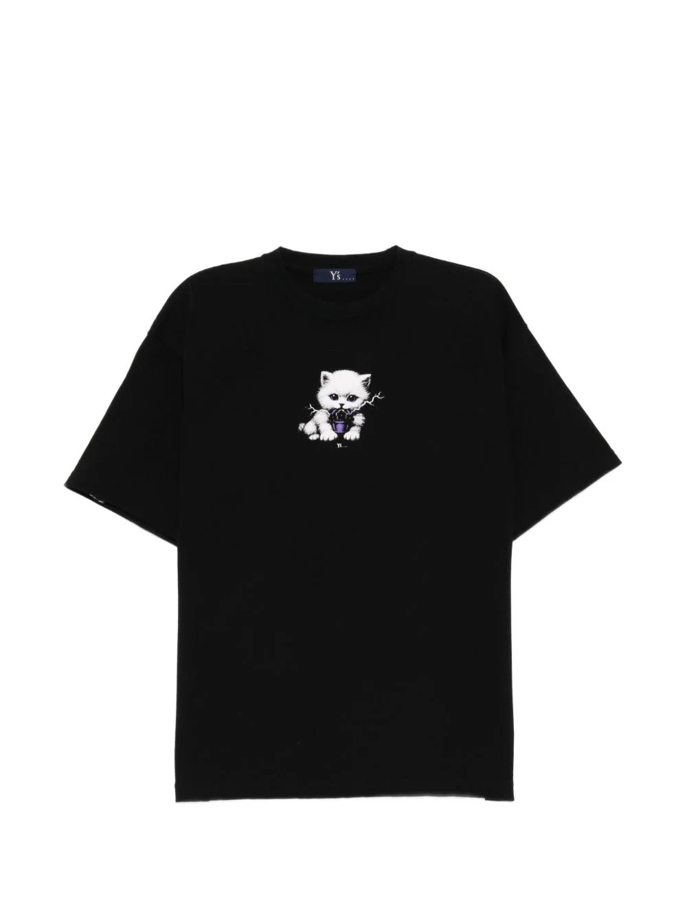 cat-print T-shirt - 1