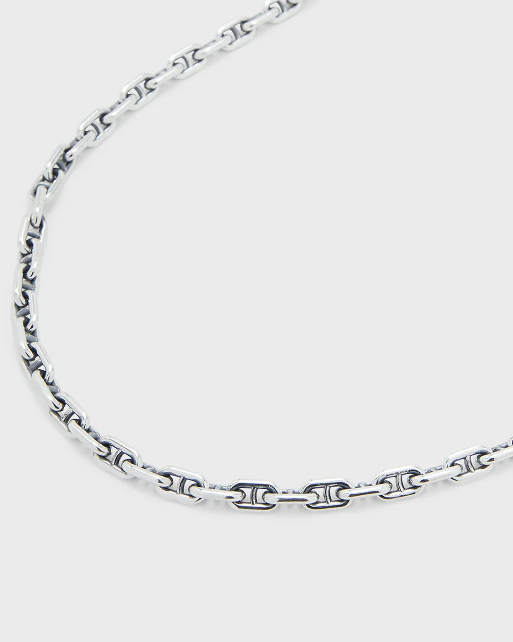 CS-M22-3A21 GOOD ART HLYWD Model 22 Necklace Link Size 3A At 21'' - Sterling Silver - 2