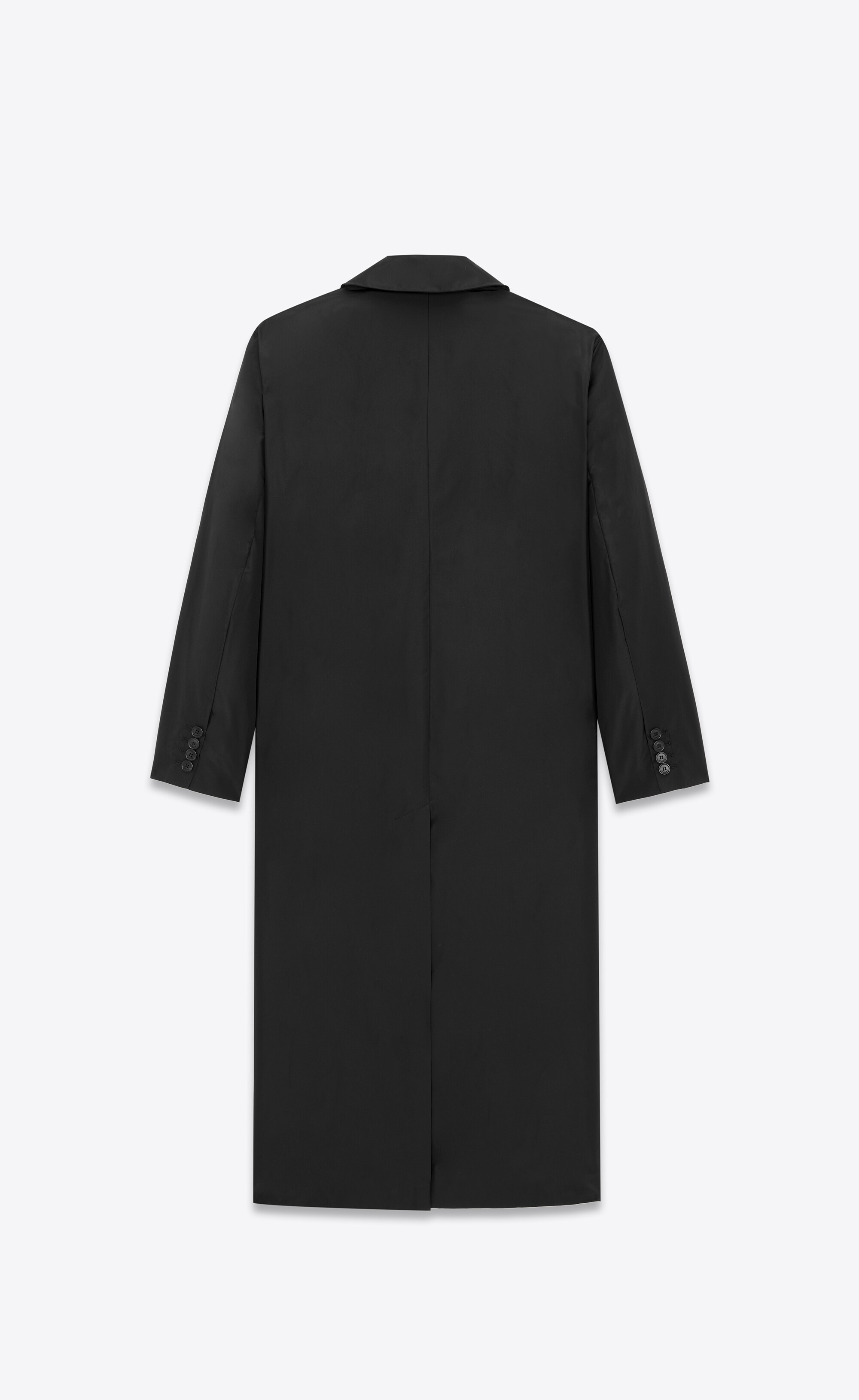 long coat in silk taffeta - 3