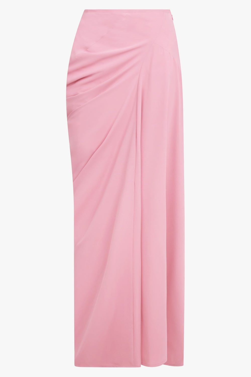 SAREN ASYMMETRIC RUCHED MAXI SKIRT | PINK - 1