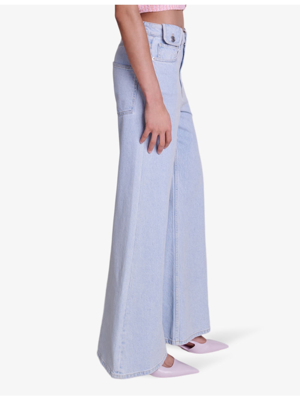 Wide-leg high-rise stretch-denim jeans - 3
