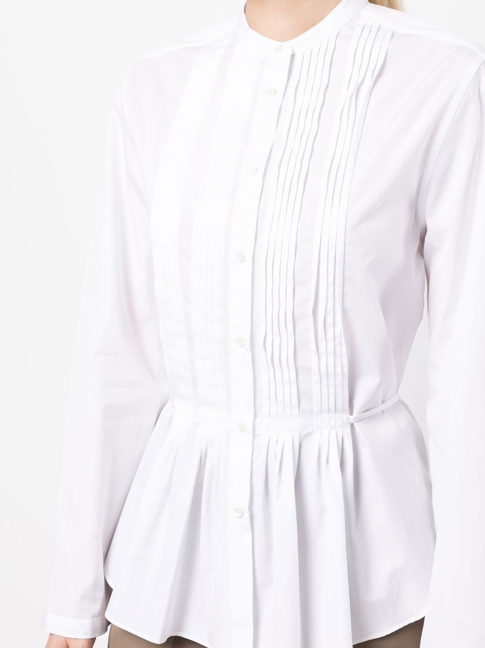 peplum button-up shirt - 4