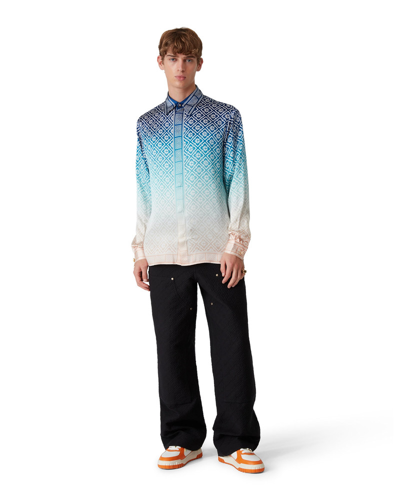CASABLANCA Jacquard Gradient Silk Shirt | Casablanca Paris outlook