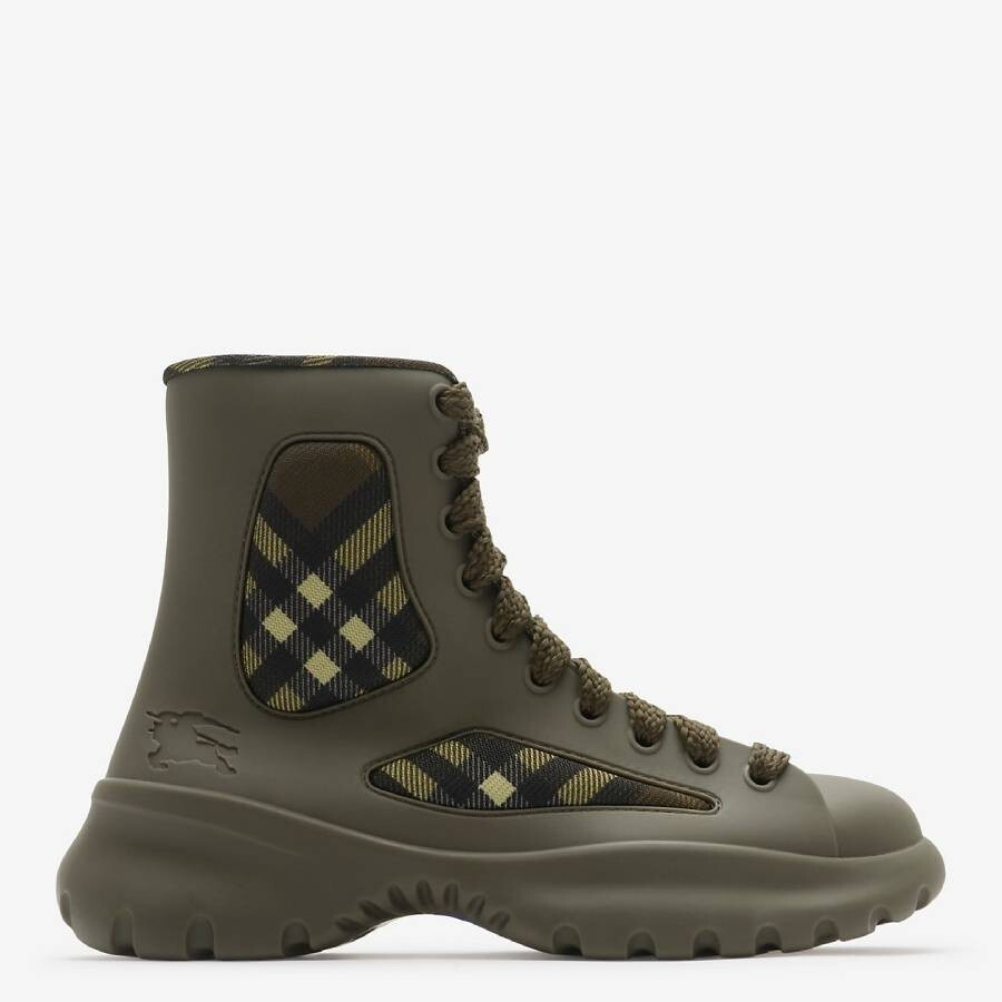 Burberry Boulder Rubber Boulder Ankle Boots - 1
