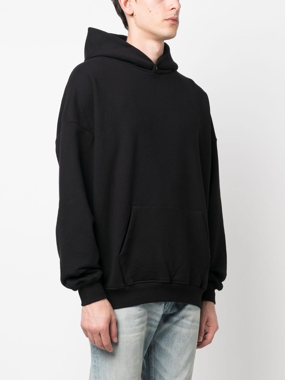 pouch-pocket cotton hoodie - 3
